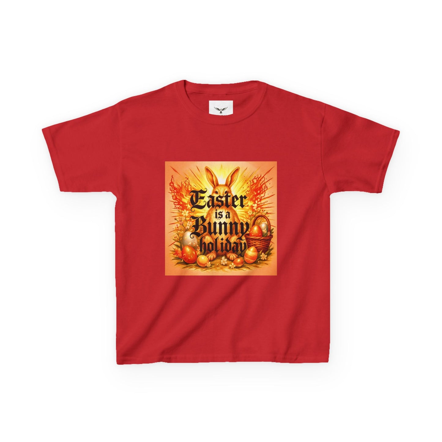 Easter is a Bunny Holiday Kids T-Shirt | Vintage Easter Eggs Bunny Design