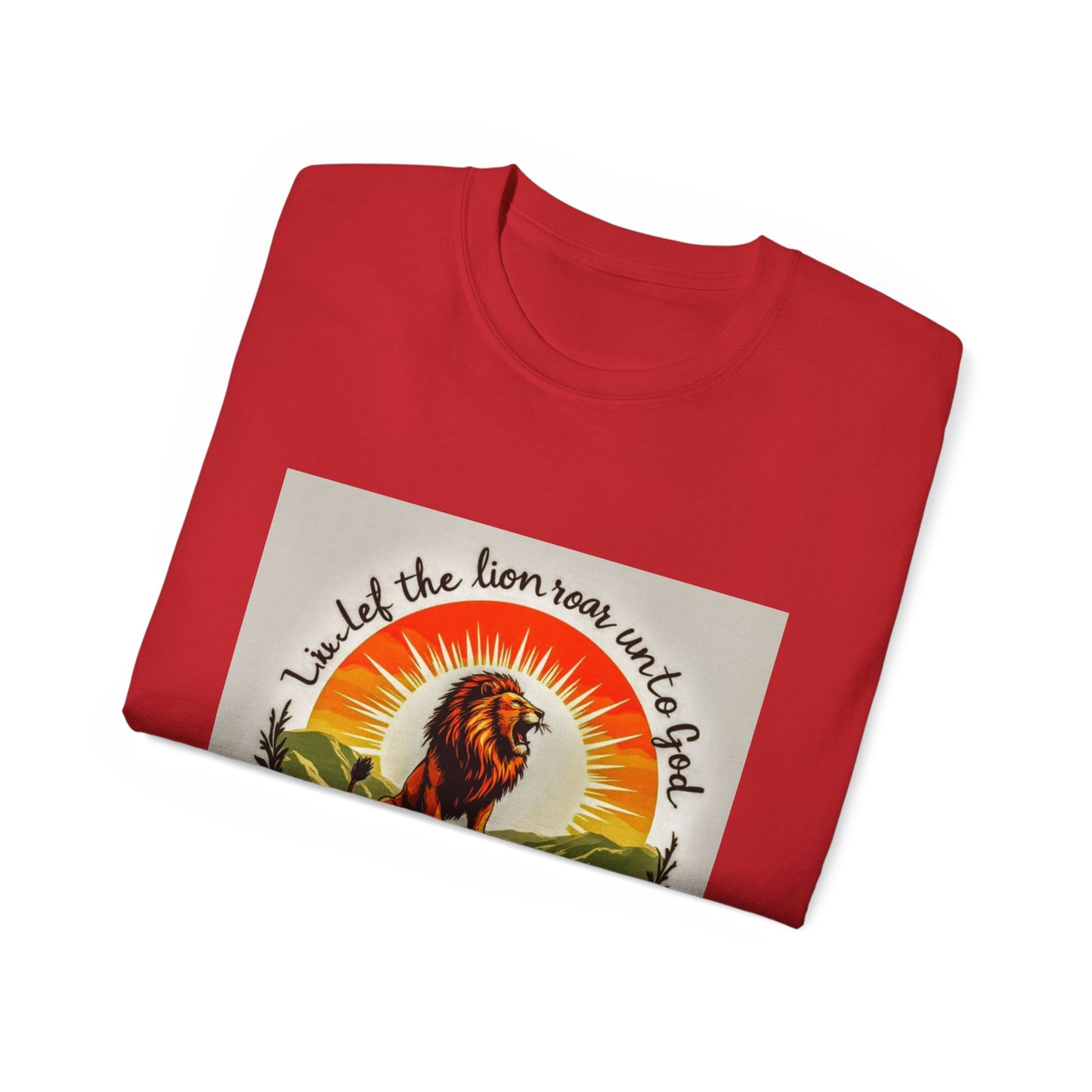 Inspired Lion Graphic Tee, Unisex Cotton Shirt, Boho Style, Nature Lover Gift, Spiritual Apparel, Casual Wear