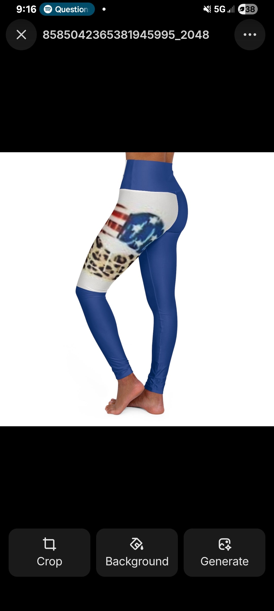 High Waisted Yoga Leggings (AOP)