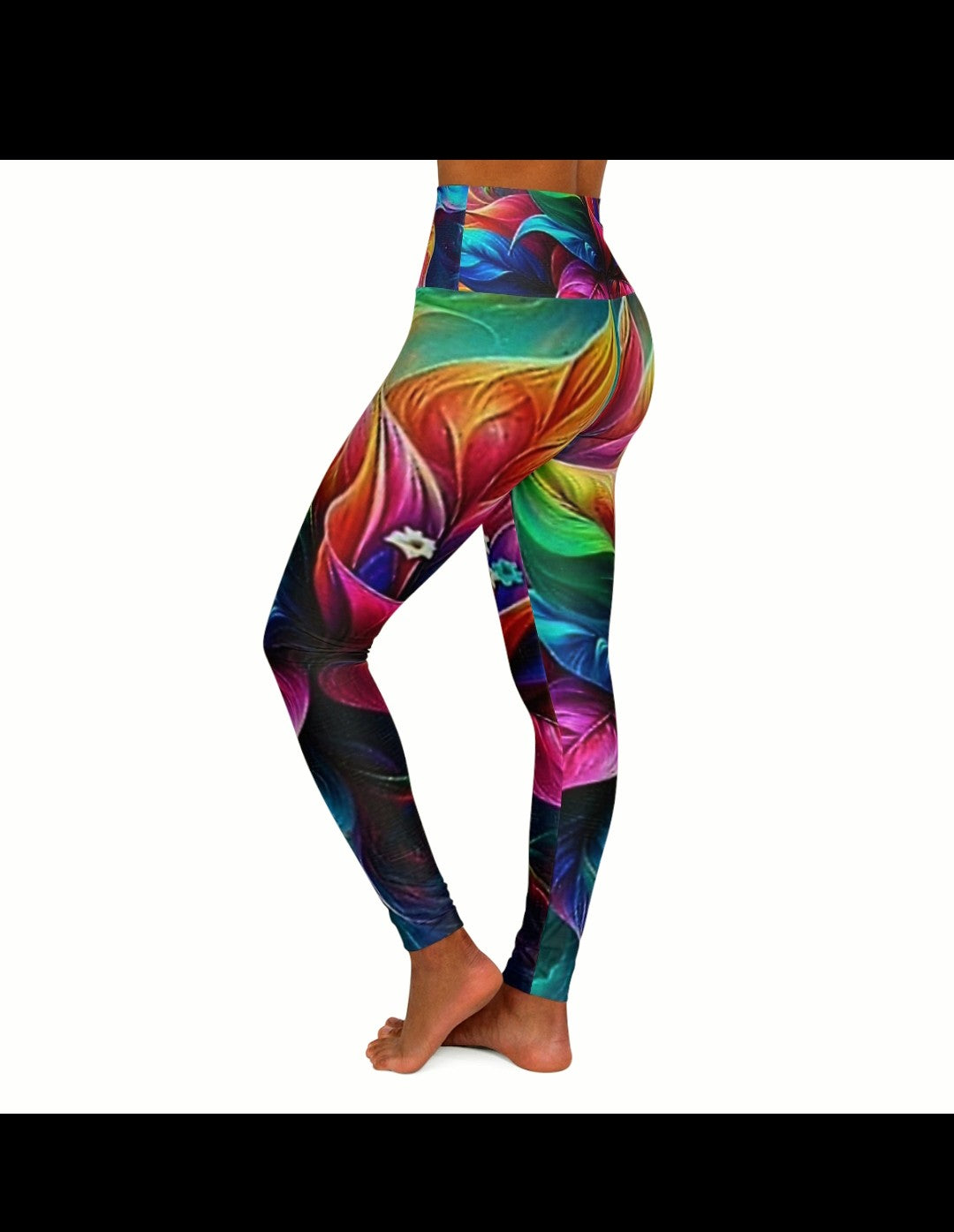 High Waisted Yoga Leggings (AOP)