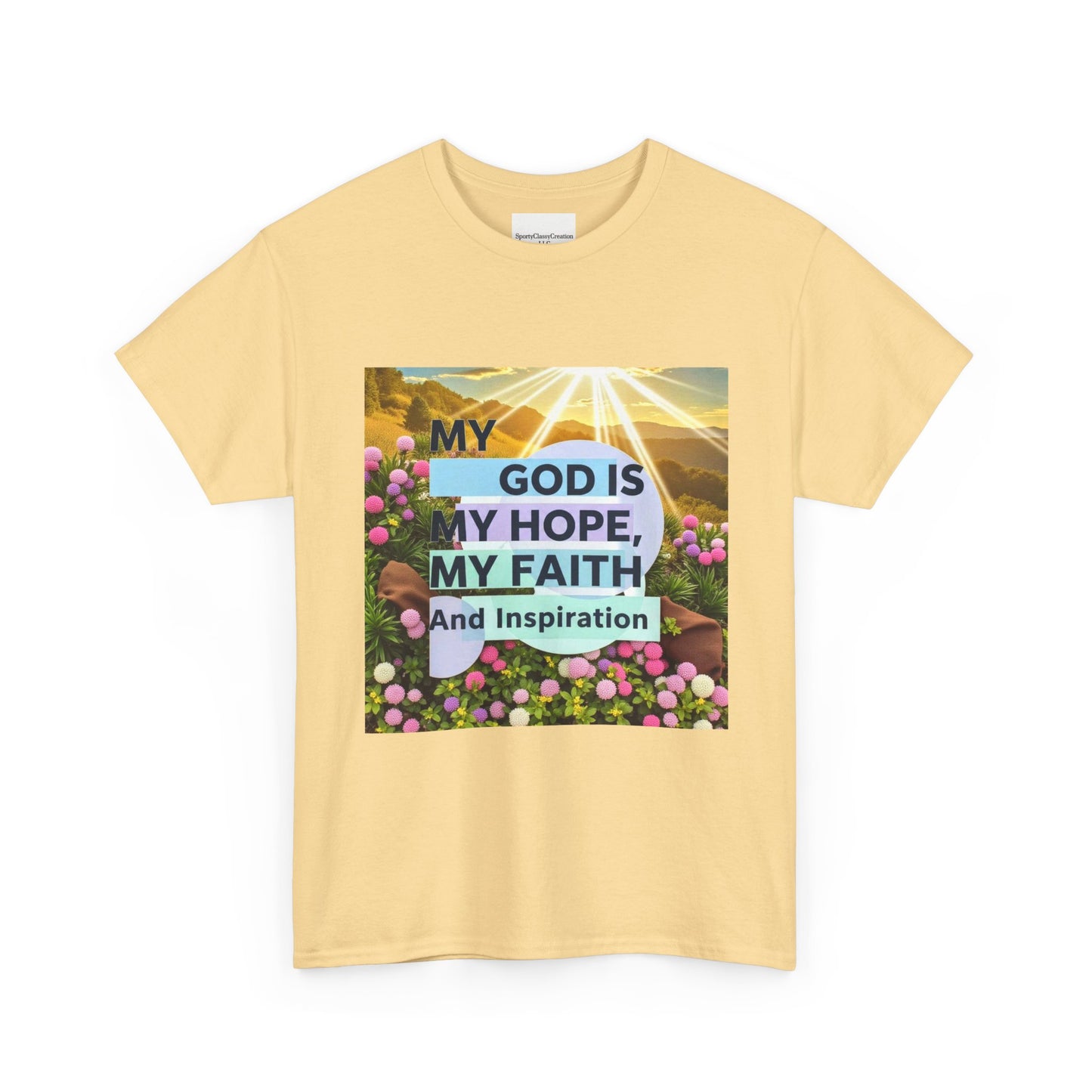 Inspirational Christian T-Shirt, My God is My Hope Faith Tee, Unisex Heavy Cotton Tee, Faith-Based Apparel, Gift for Believers, [...]