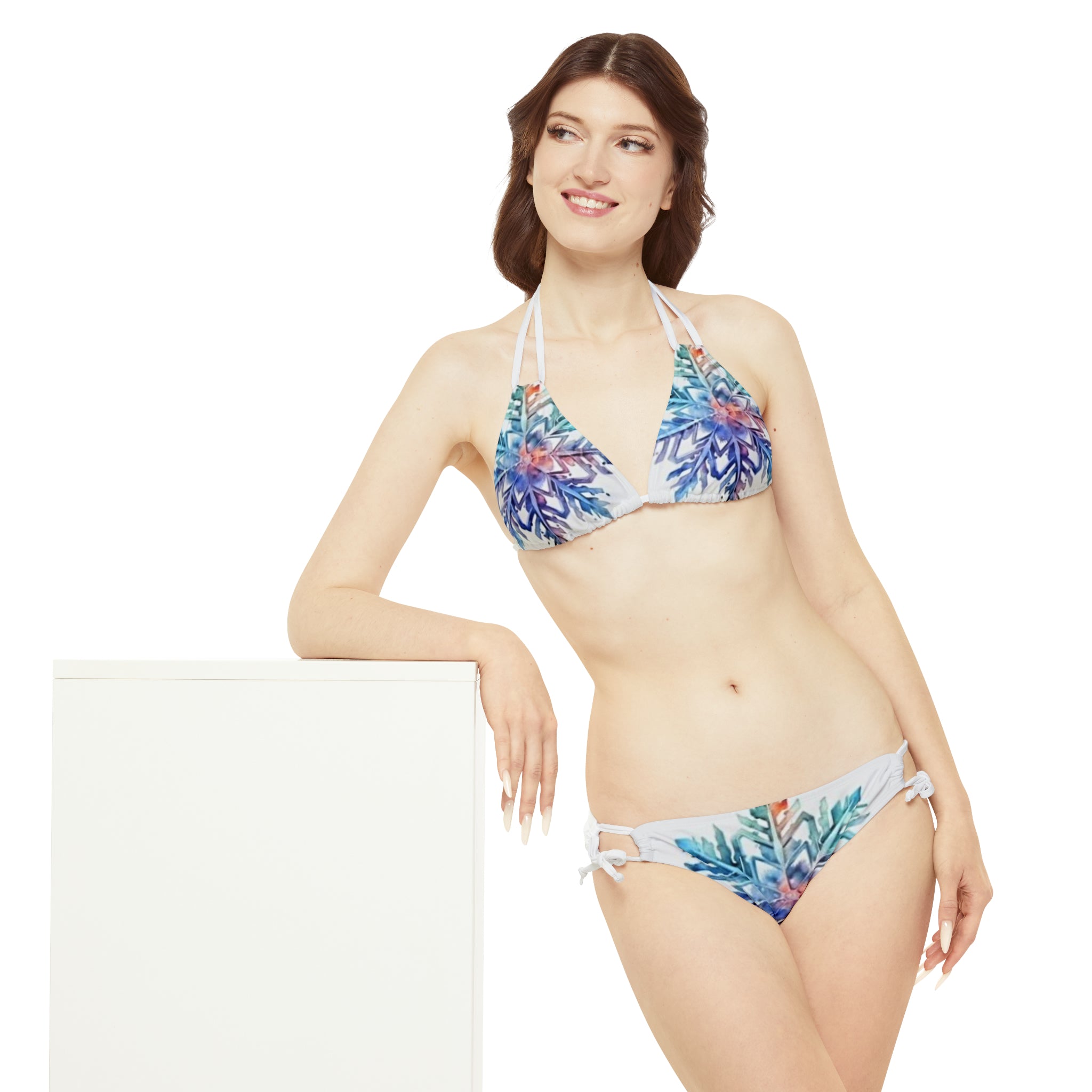Strappy Bikini Set (AOP)