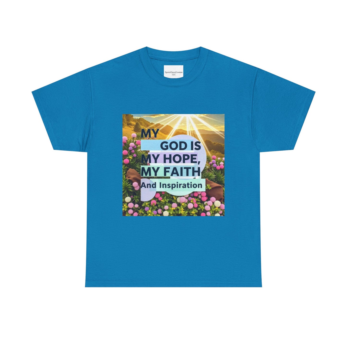 Inspirational Christian T-Shirt, My God is My Hope Faith Tee, Unisex Heavy Cotton Tee, Faith-Based Apparel, Gift for Believers, [...]