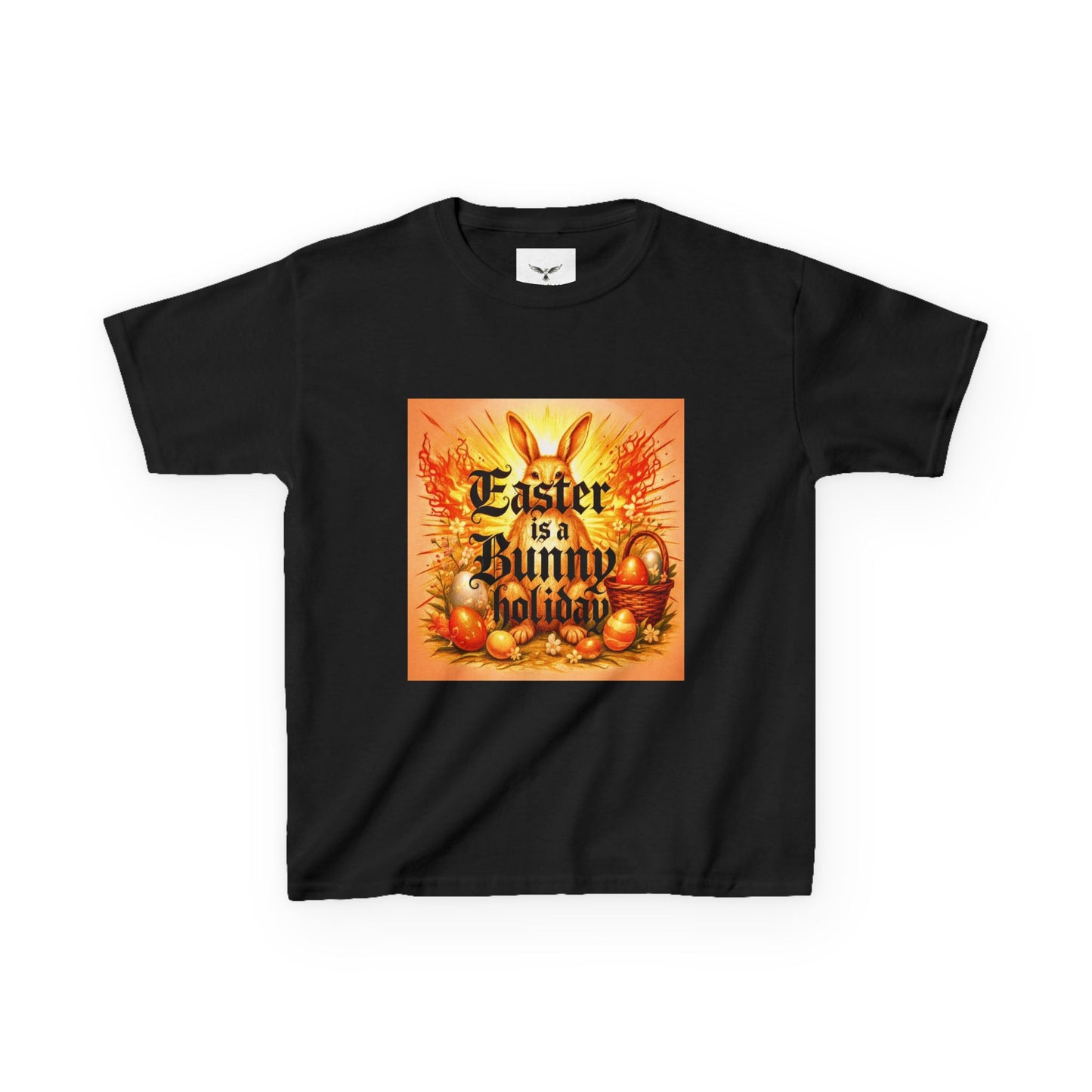 Easter is a Bunny Holiday Kids T-Shirt | Vintage Easter Eggs Bunny Design