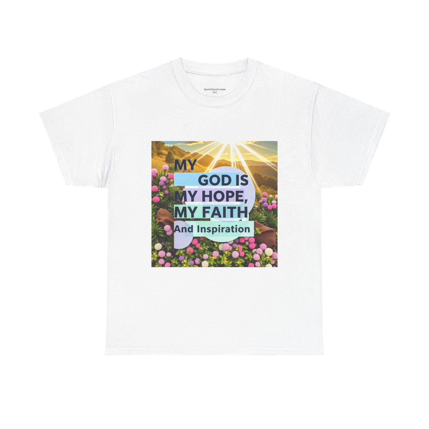 Inspirational Christian T-Shirt, My God is My Hope Faith Tee, Unisex Heavy Cotton Tee, Faith-Based Apparel, Gift for Believers, [...]