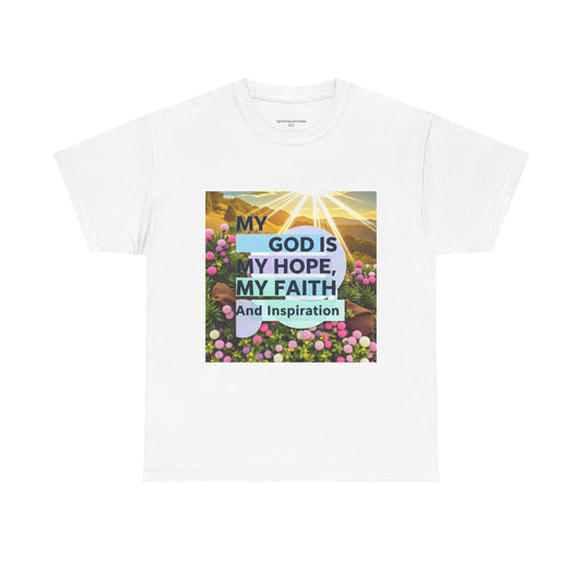 Inspirational Christian T-Shirt, My God is My Hope Faith Tee, Unisex Heavy Cotton Tee, Faith-Based Apparel, Gift for Believers, [...]