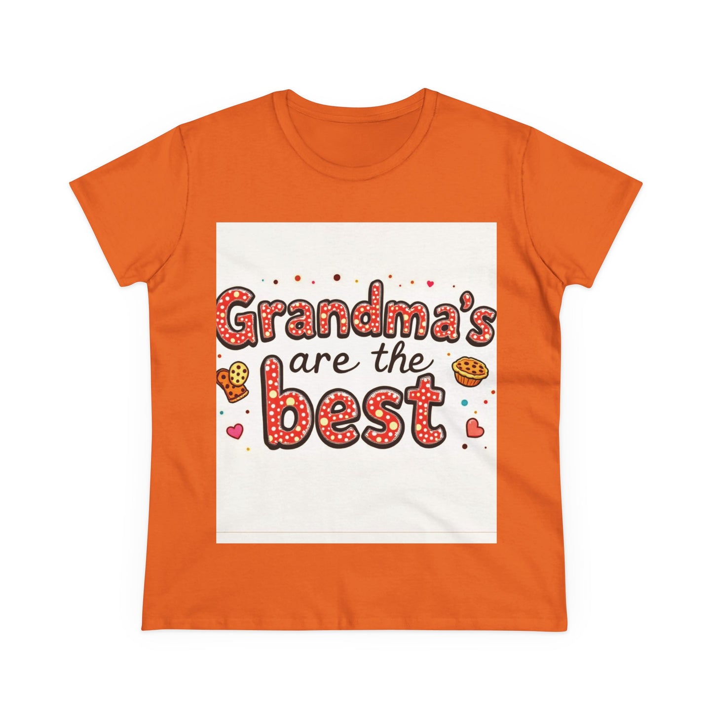 Grandma's Are The Best Cotton Tee | Gift for Grandmothers | Family Reunion Shirt | Fun Casual Wear | Heartfelt Gift