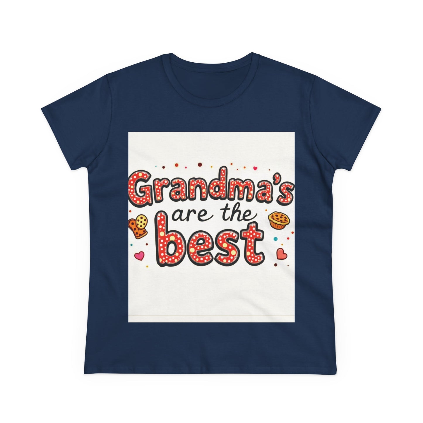 Grandma's Are The Best Cotton Tee | Gift for Grandmothers | Family Reunion Shirt | Fun Casual Wear | Heartfelt Gift