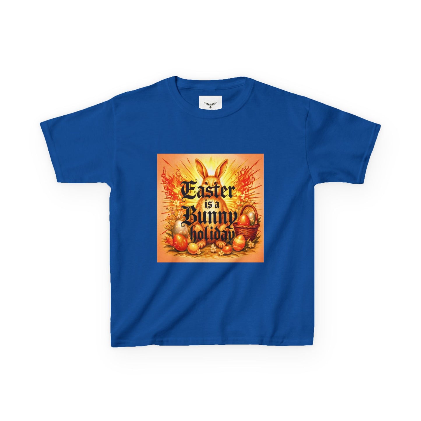 Easter is a Bunny Holiday Kids T-Shirt | Vintage Easter Eggs Bunny Design