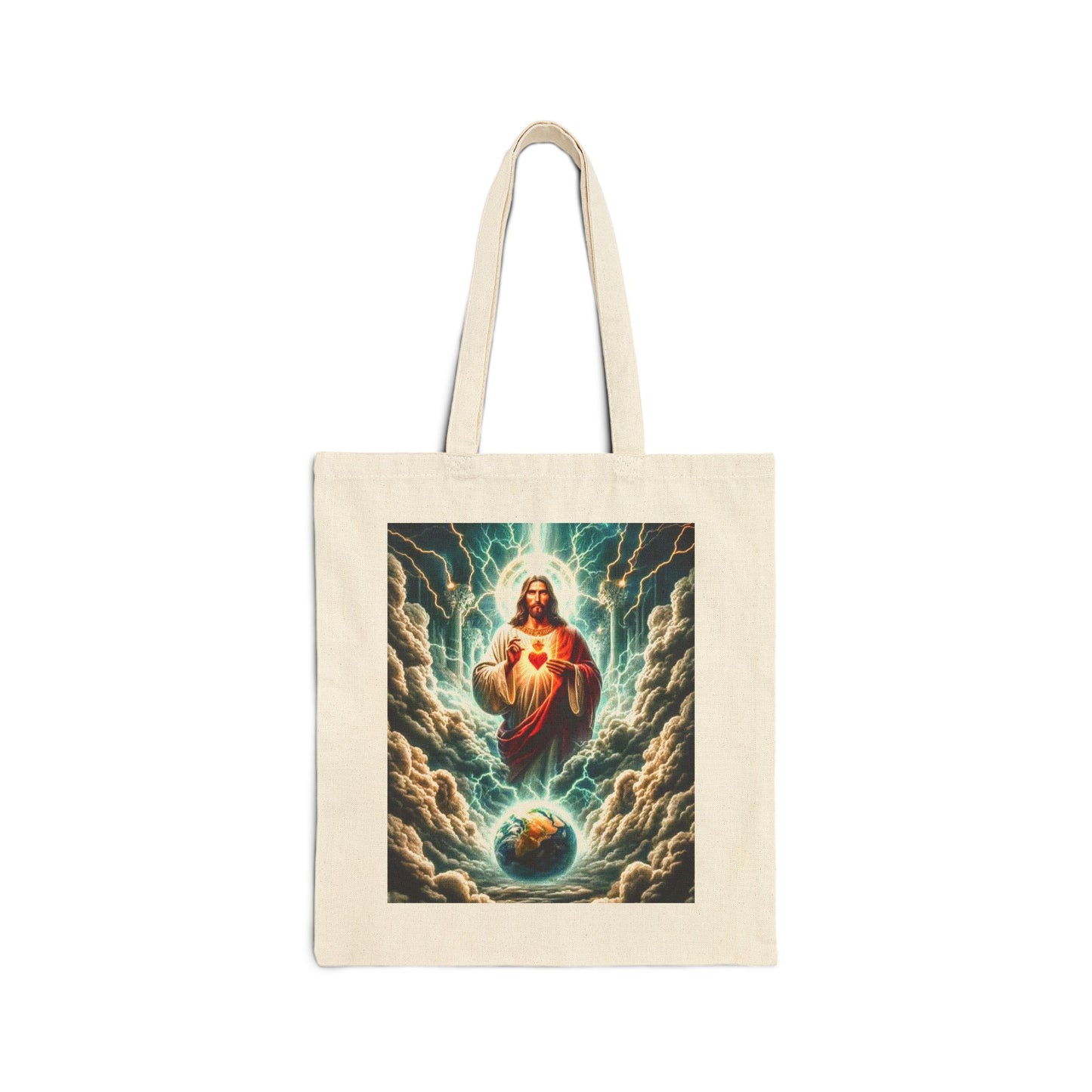 Divine Love Cotton Canvas Tote Bag