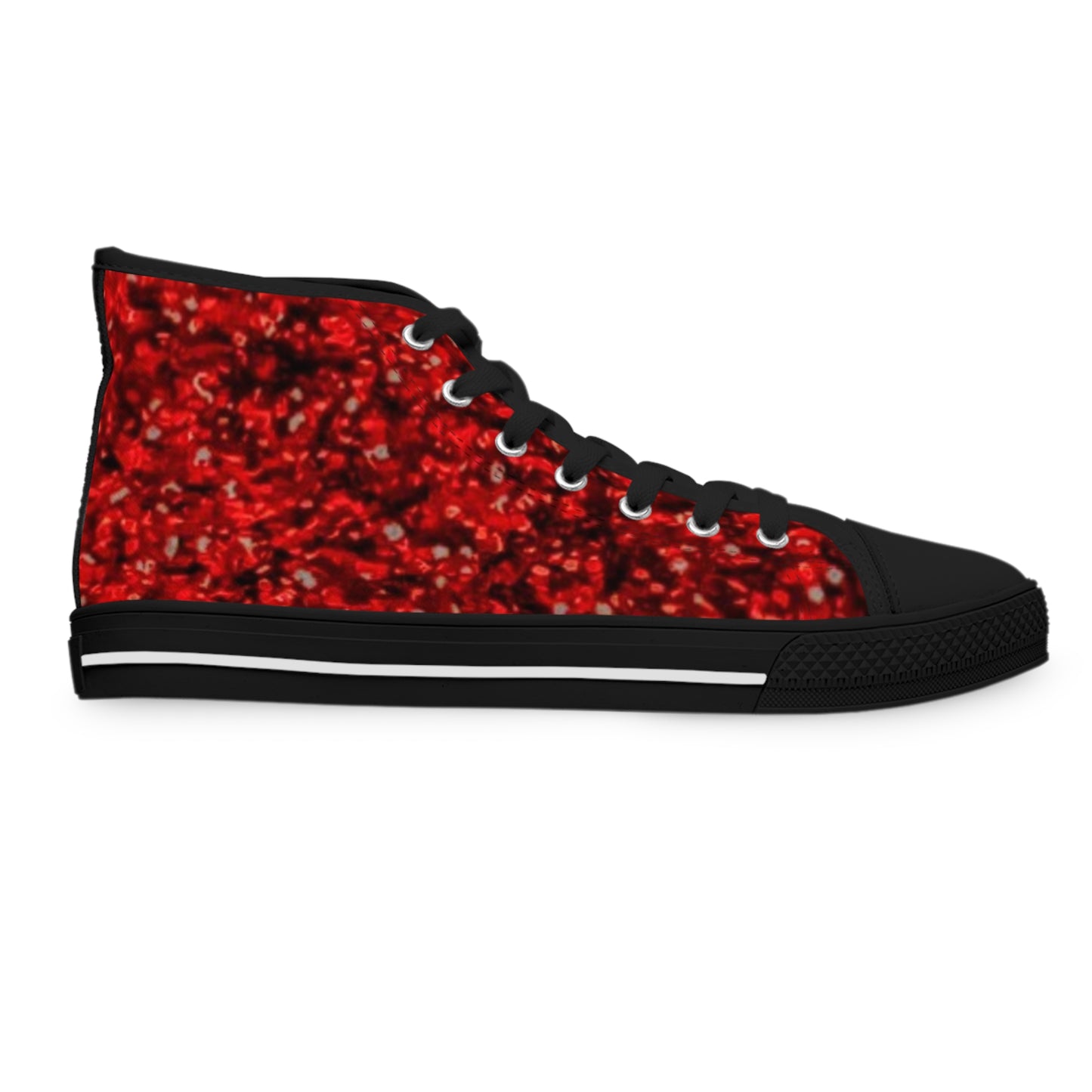Bold Red High Top Sneakers for Women - Stylish Casual Footwear