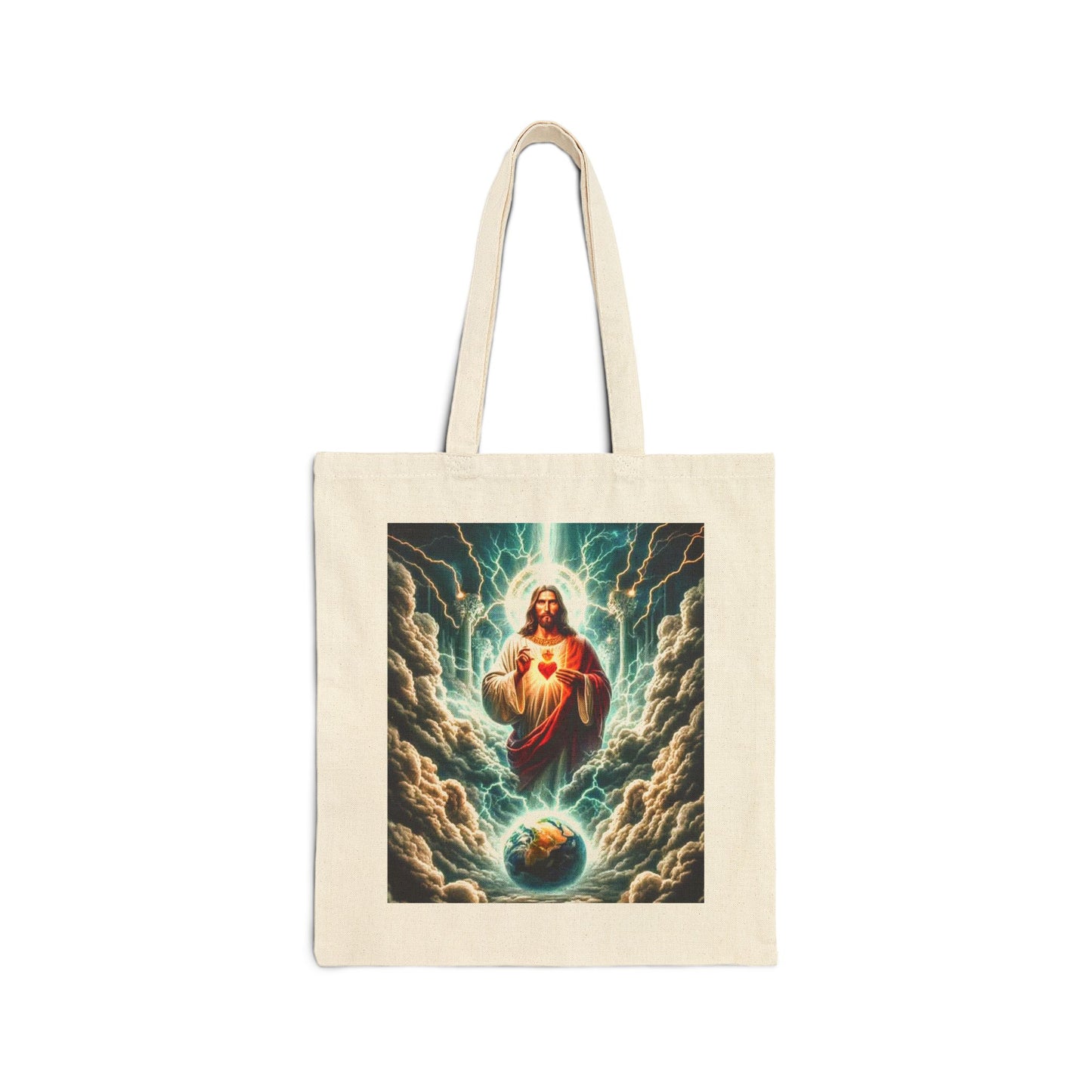 Divine Love Cotton Canvas Tote Bag