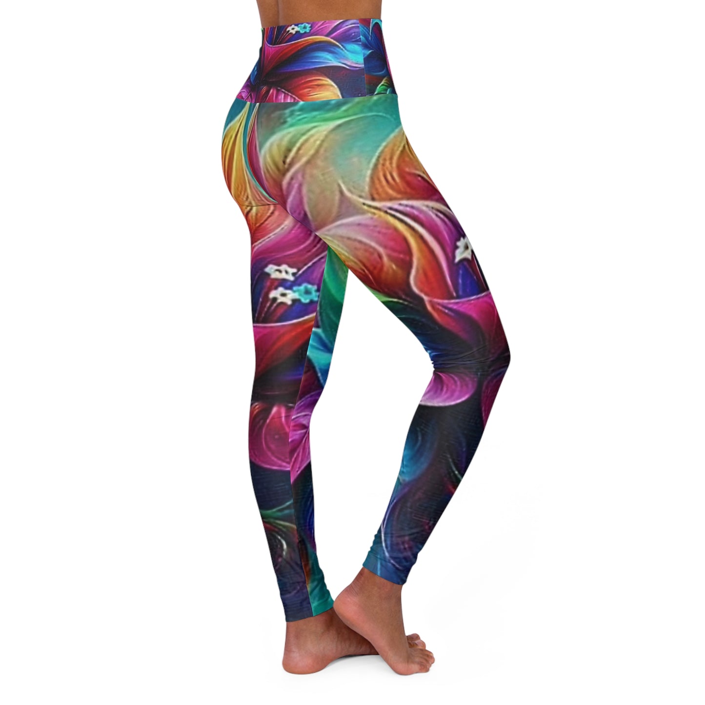 High Waisted Yoga Leggings (AOP)