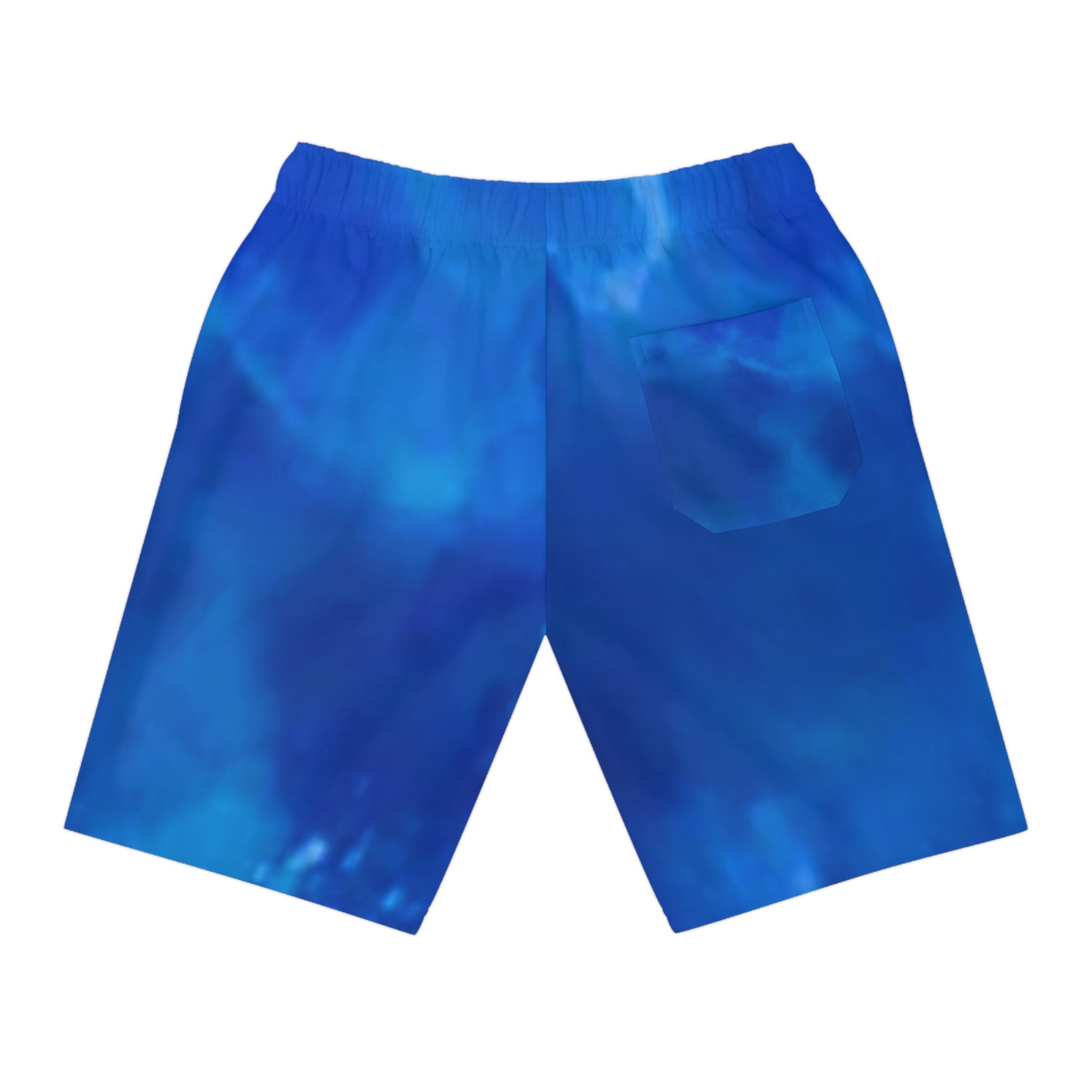 Men's Athletic Long Shorts, Cool Blue Sports Shorts, Summer Outdoor Wear, Workout Shorts, Beach Day Essentials, Stylish Casual Shorts