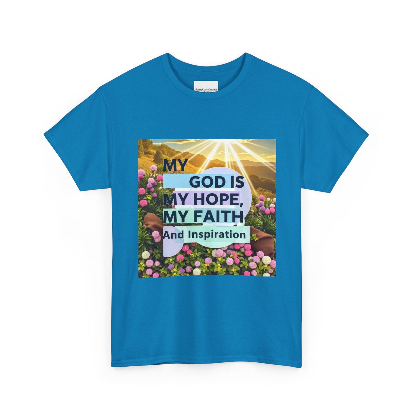 Inspirational Christian T-Shirt, My God is My Hope Faith Tee, Unisex Heavy Cotton Tee, Faith-Based Apparel, Gift for Believers, [...]