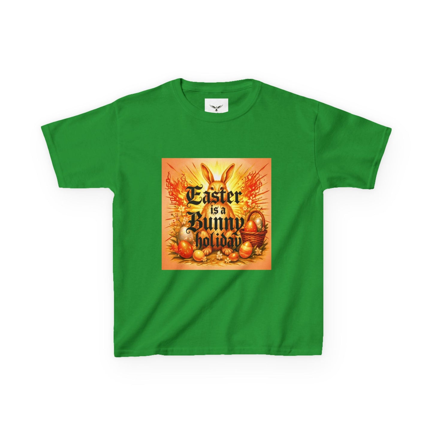 Easter is a Bunny Holiday Kids T-Shirt | Vintage Easter Eggs Bunny Design