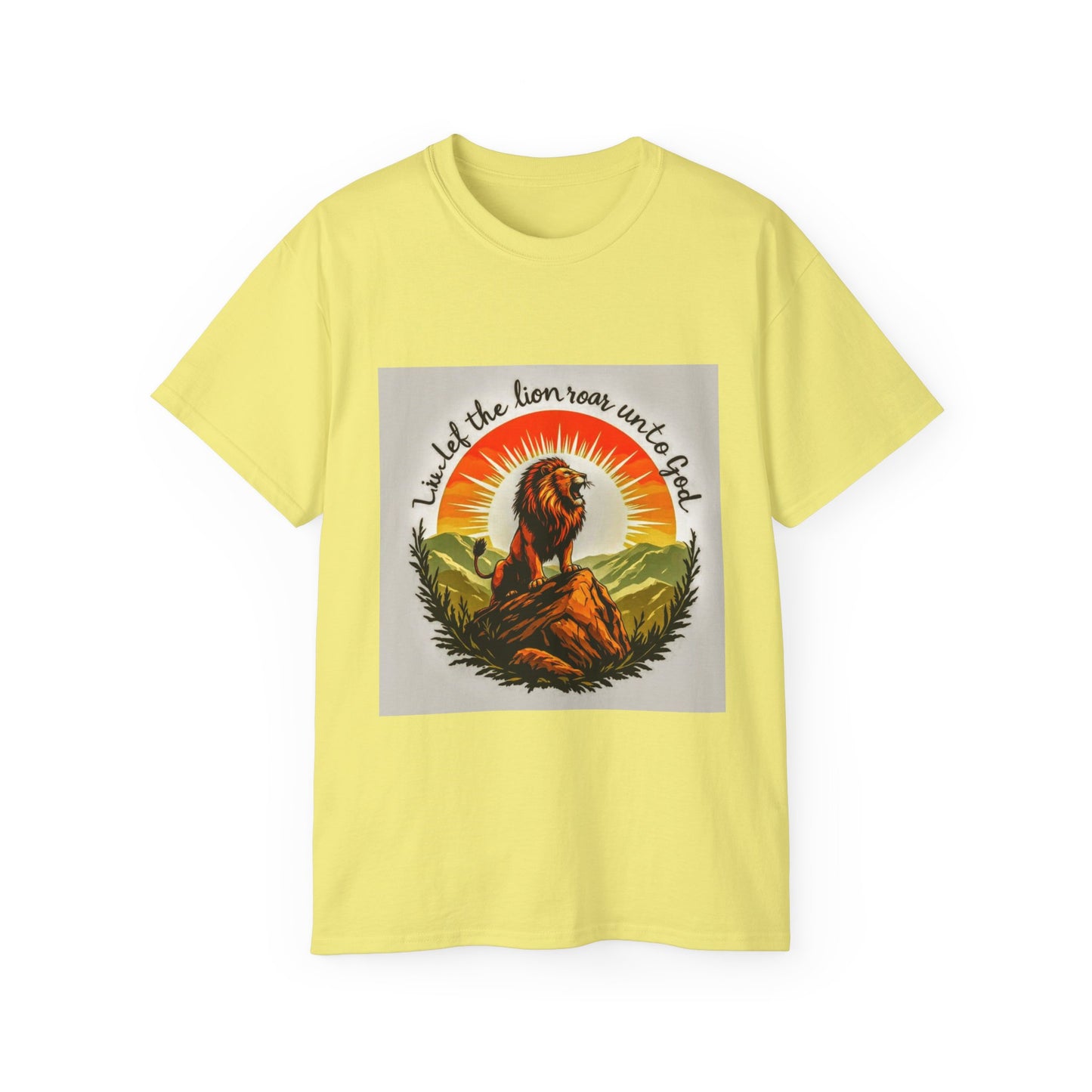 Inspired Lion Graphic Tee, Unisex Cotton Shirt, Boho Style, Nature Lover Gift, Spiritual Apparel, Casual Wear