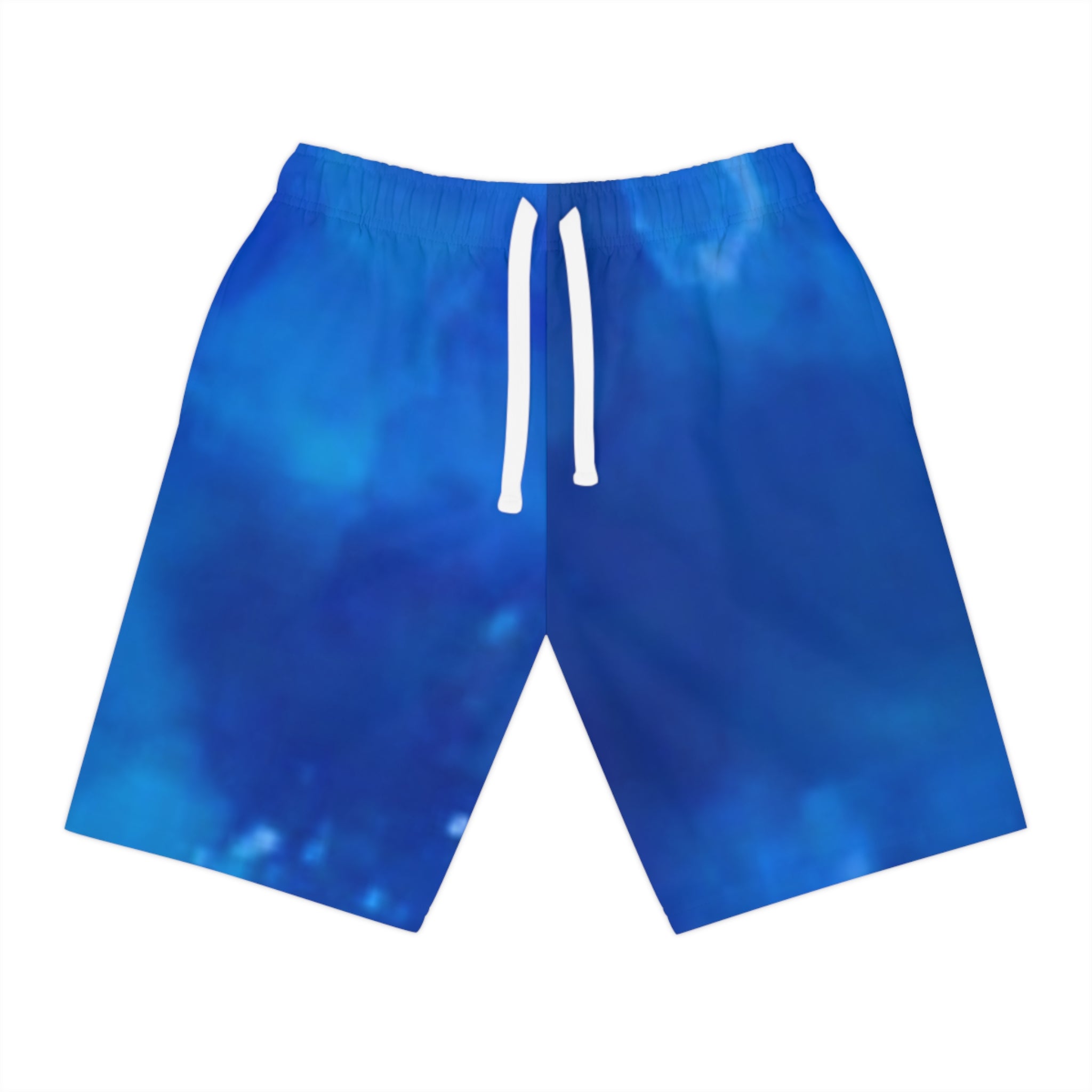 Men's Athletic Long Shorts, Cool Blue Sports Shorts, Summer Outdoor Wear, Workout Shorts, Beach Day Essentials, Stylish Casual Shorts