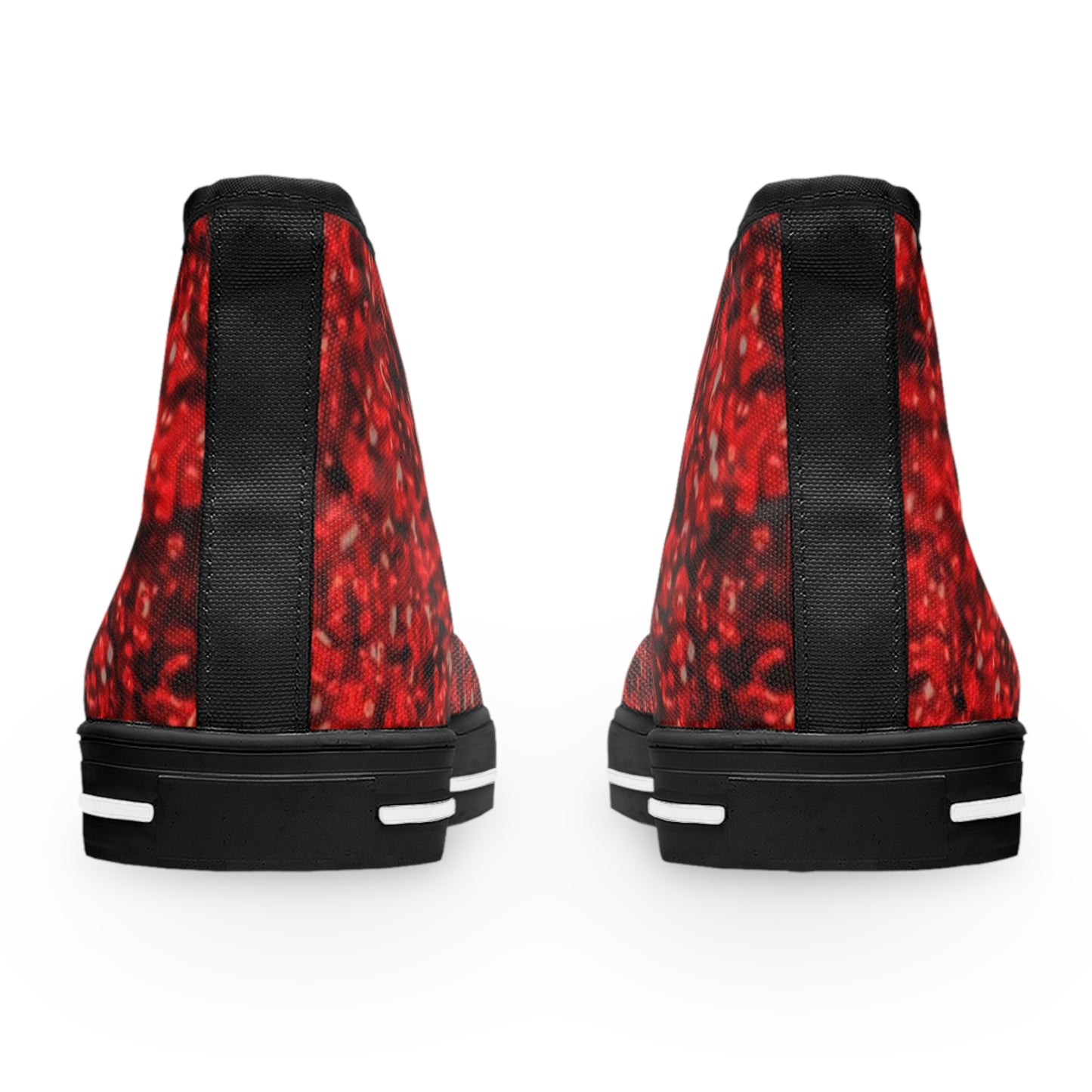 Bold Red High Top Sneakers for Women - Stylish Casual Footwear