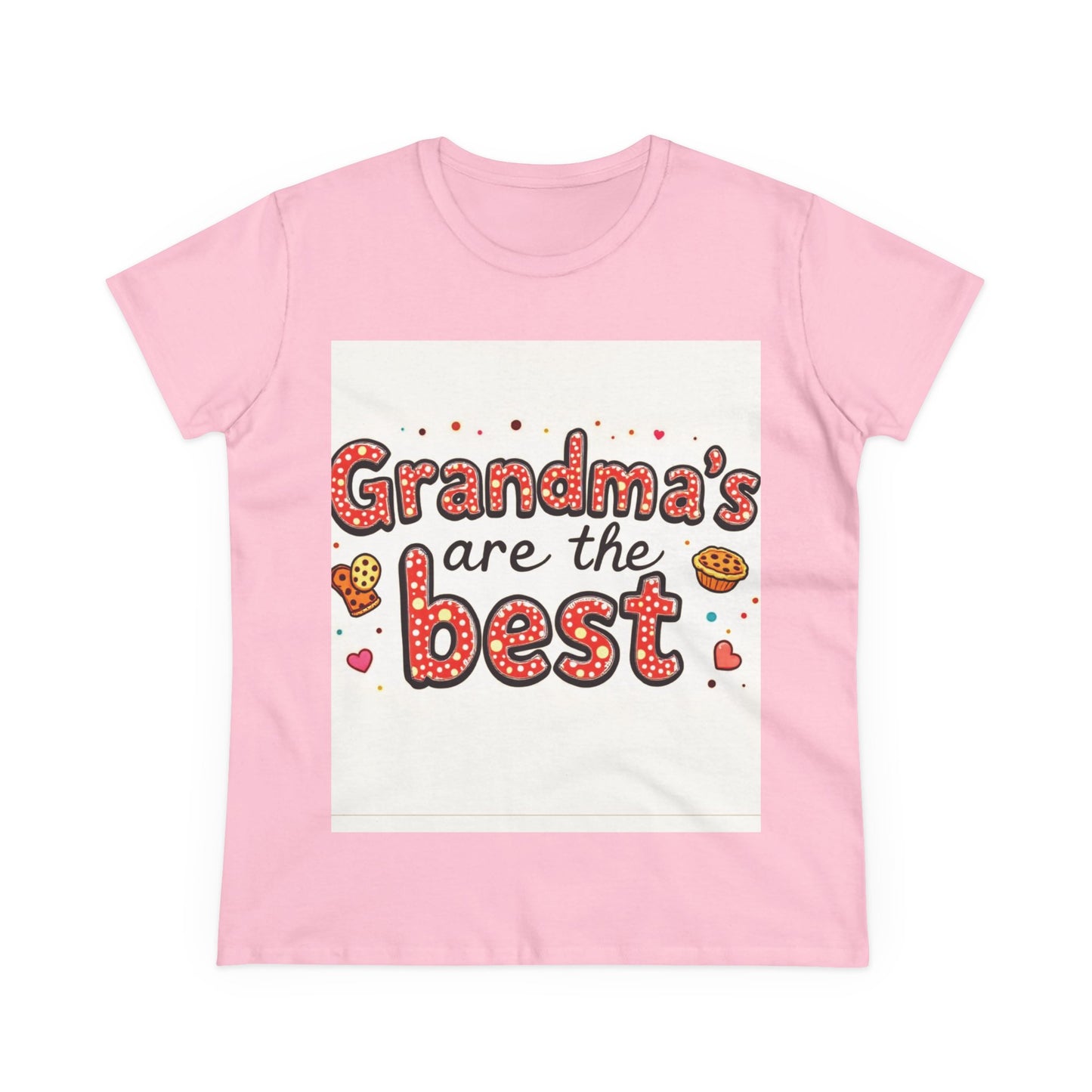 Grandma's Are The Best Cotton Tee | Gift for Grandmothers | Family Reunion Shirt | Fun Casual Wear | Heartfelt Gift