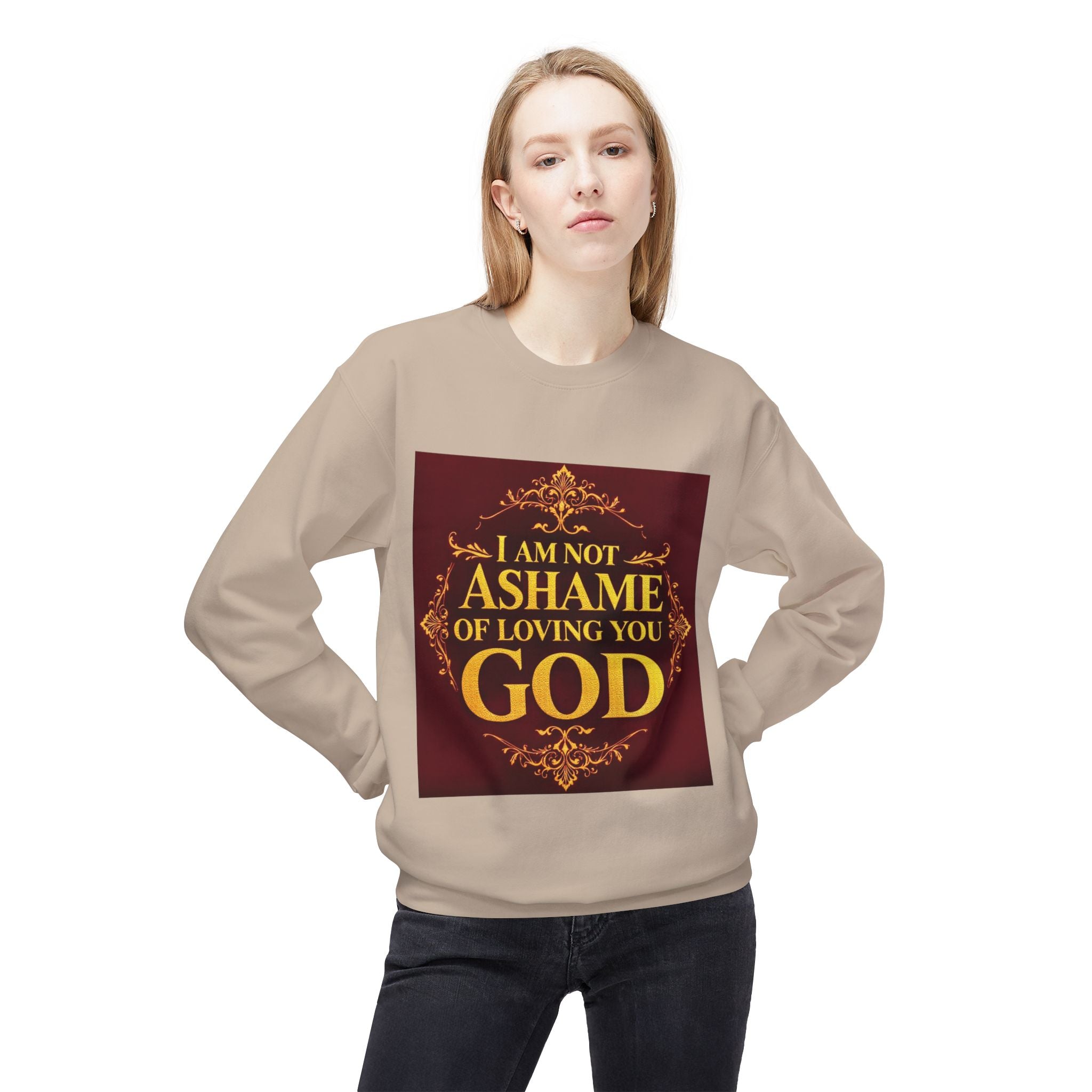 Unisex Inspirational Crewneck Sweatshirt, Faith Sweatshirt, God Love Crewneck, Christian Apparel, Religious Gift, Cozy Fleece