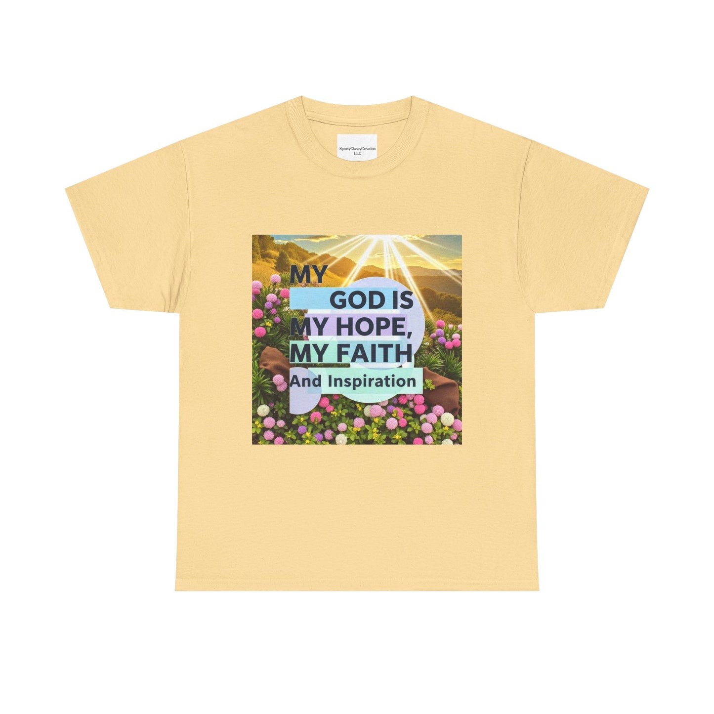 Inspirational Christian T-Shirt, My God is My Hope Faith Tee, Unisex Heavy Cotton Tee, Faith-Based Apparel, Gift for Believers, [...]