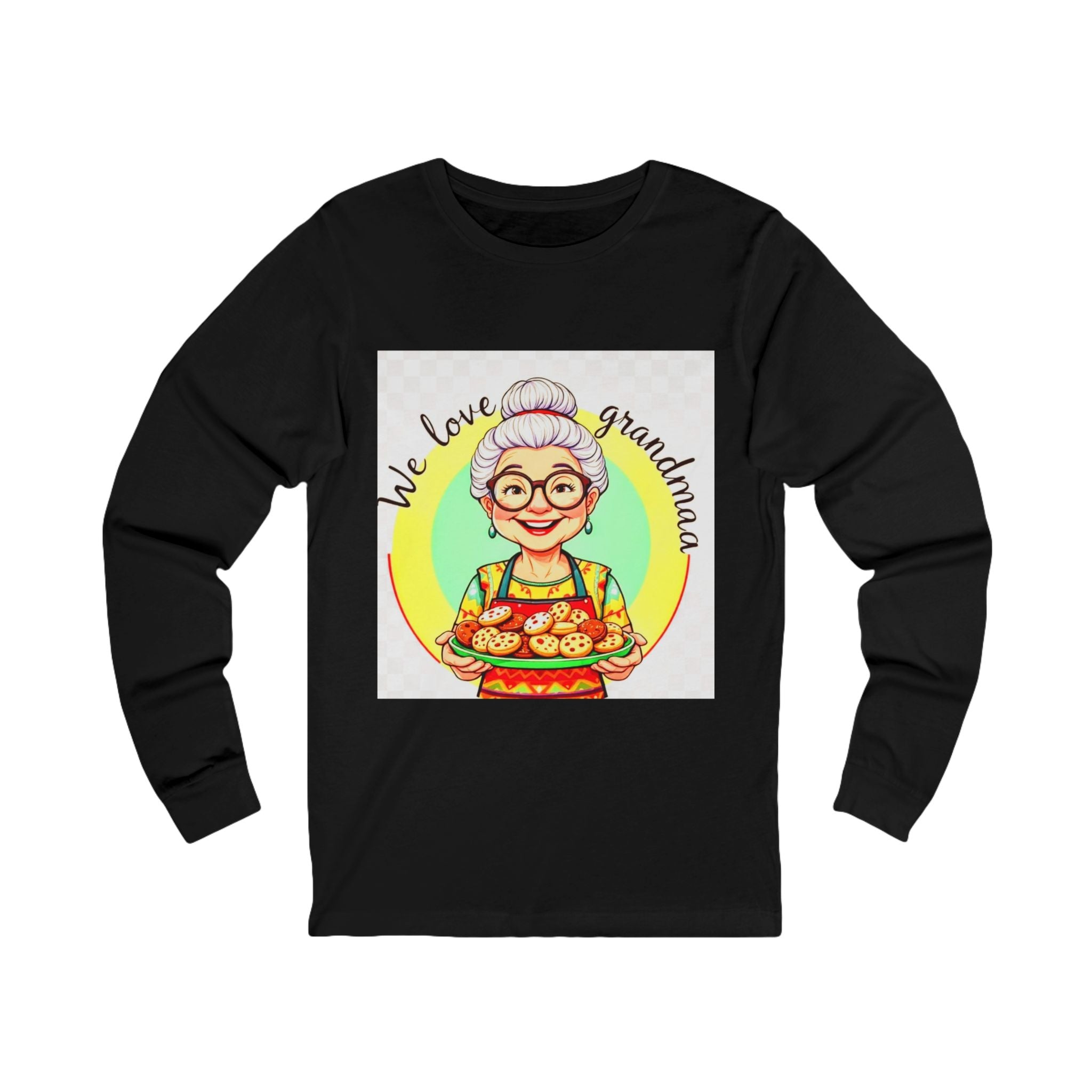Grandma Love Long Sleeve Tee, Unisex T-Shirt, Gift for Grandma, Family Reunion Apparel, Cute Cooking Shirt, Mother's Day Gift
