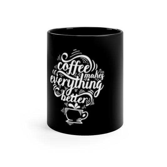 11oz Black Mug