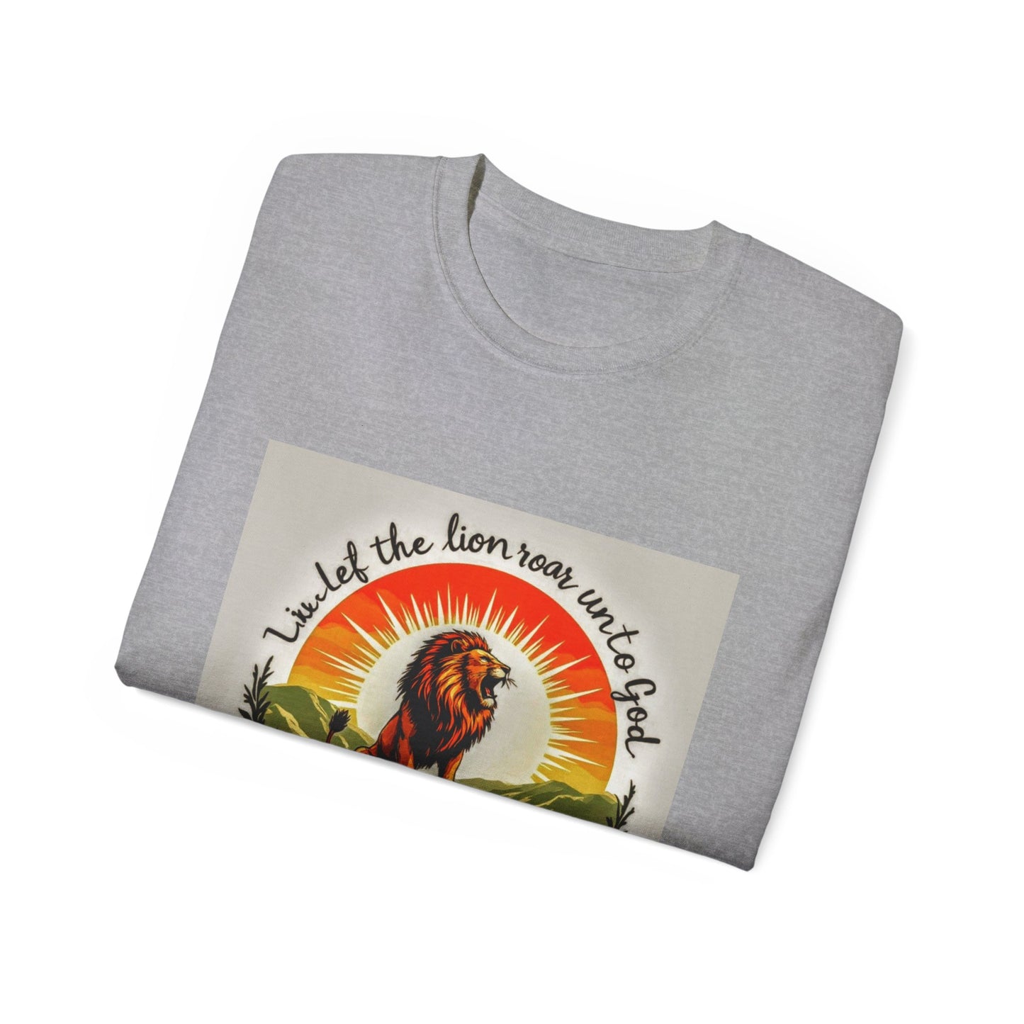 Inspired Lion Graphic Tee, Unisex Cotton Shirt, Boho Style, Nature Lover Gift, Spiritual Apparel, Casual Wear