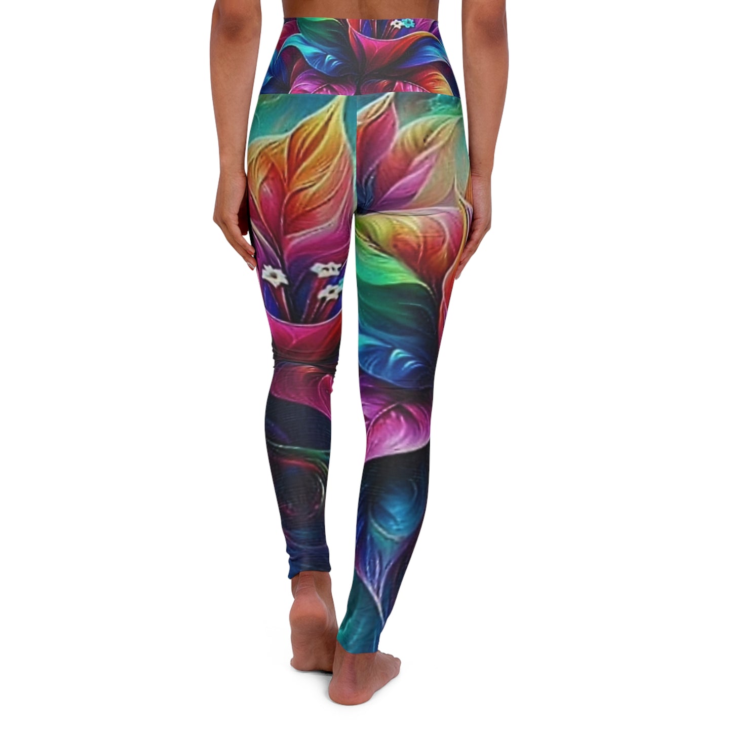 High Waisted Yoga Leggings (AOP)