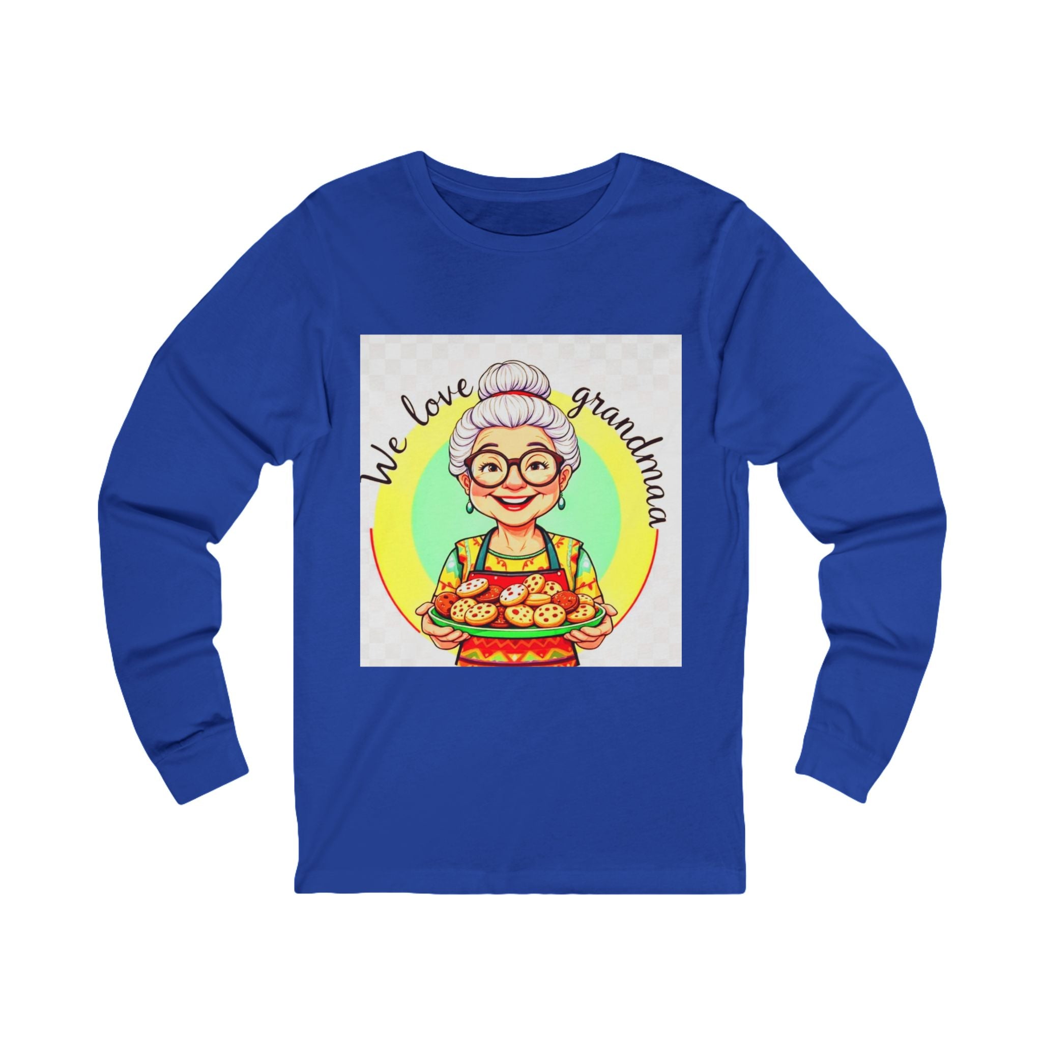 Grandma Love Long Sleeve Tee, Unisex T-Shirt, Gift for Grandma, Family Reunion Apparel, Cute Cooking Shirt, Mother's Day Gift