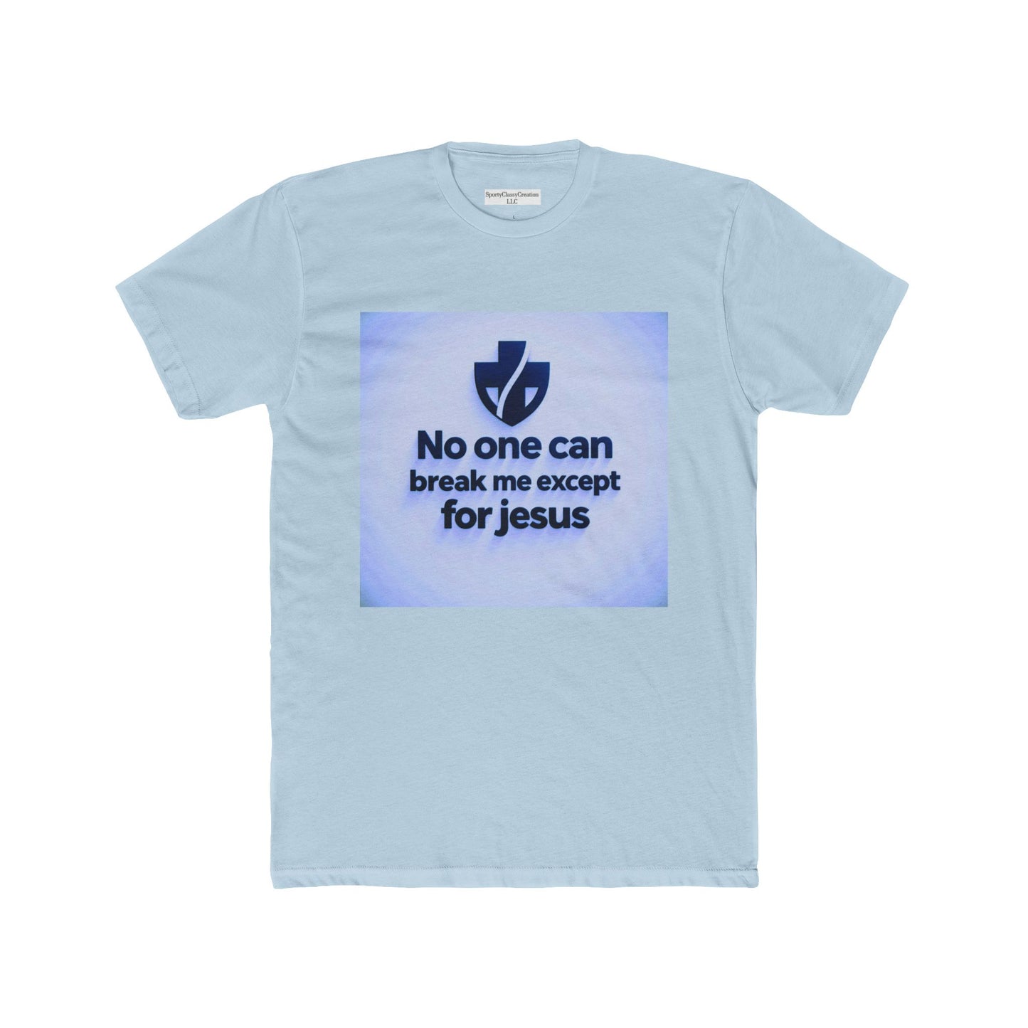 Unisex Cotton Crew Tee: 'No One Can Break Me Except for Jesus' Inspirational Shirt, Faith-Based Gift, Casual Wear, Christian Apparel, [...]