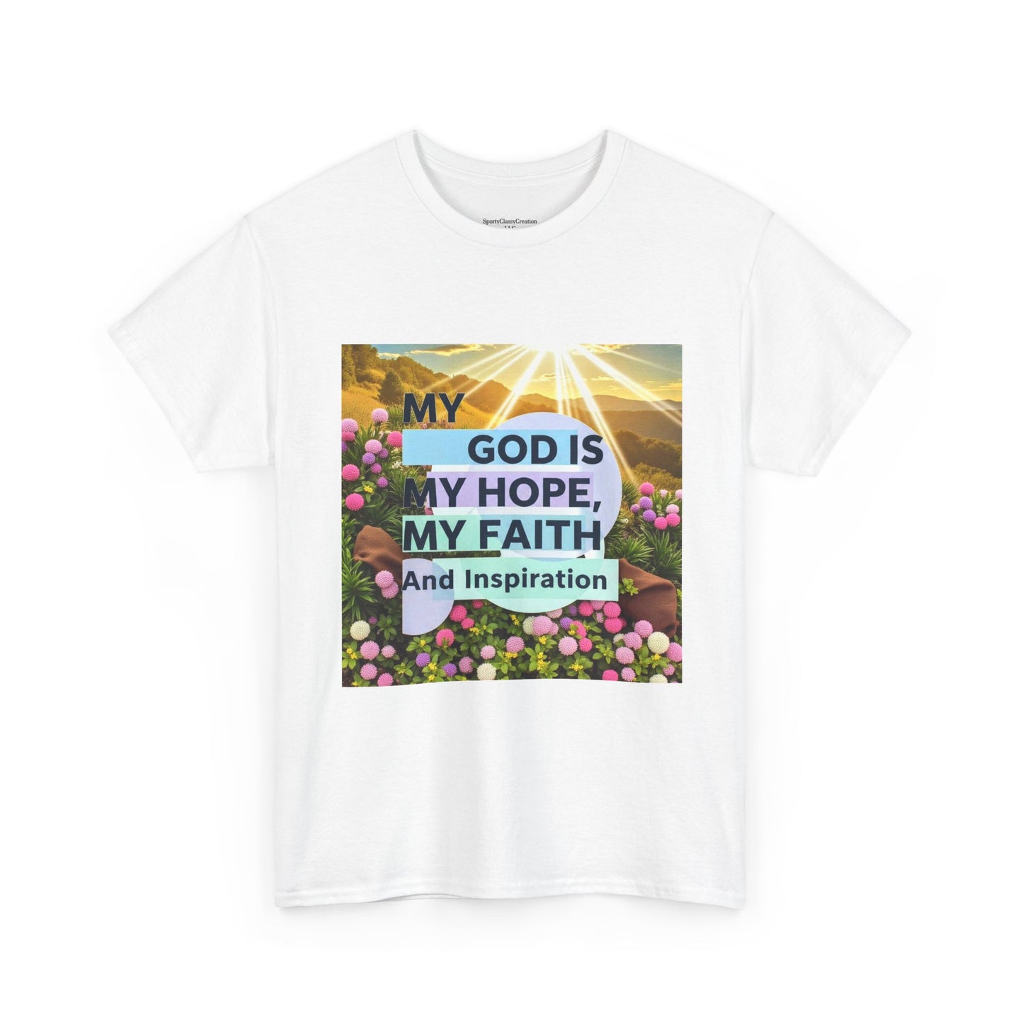 Inspirational Christian T-Shirt, My God is My Hope Faith Tee, Unisex Heavy Cotton Tee, Faith-Based Apparel, Gift for Believers, [...]