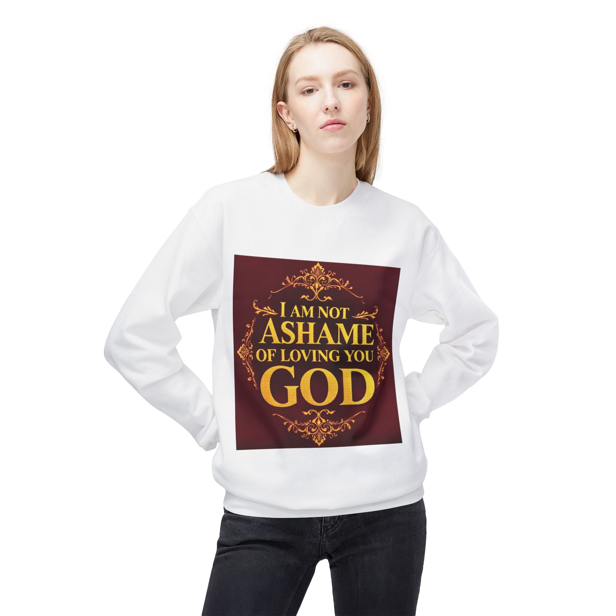 Unisex Inspirational Crewneck Sweatshirt, Faith Sweatshirt, God Love Crewneck, Christian Apparel, Religious Gift, Cozy Fleece