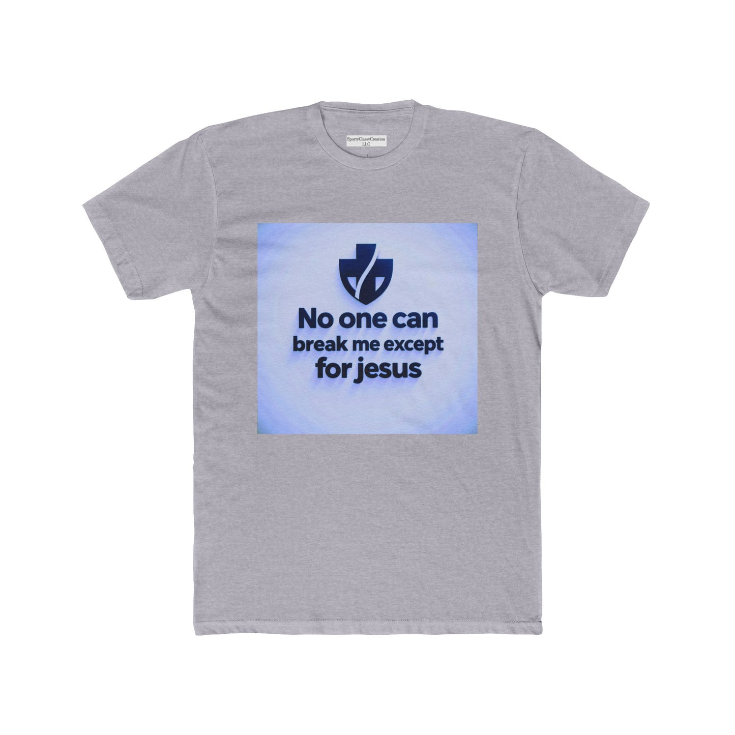 Unisex Cotton Crew Tee: 'No One Can Break Me Except for Jesus' Inspirational Shirt, Faith-Based Gift, Casual Wear, Christian Apparel, [...]