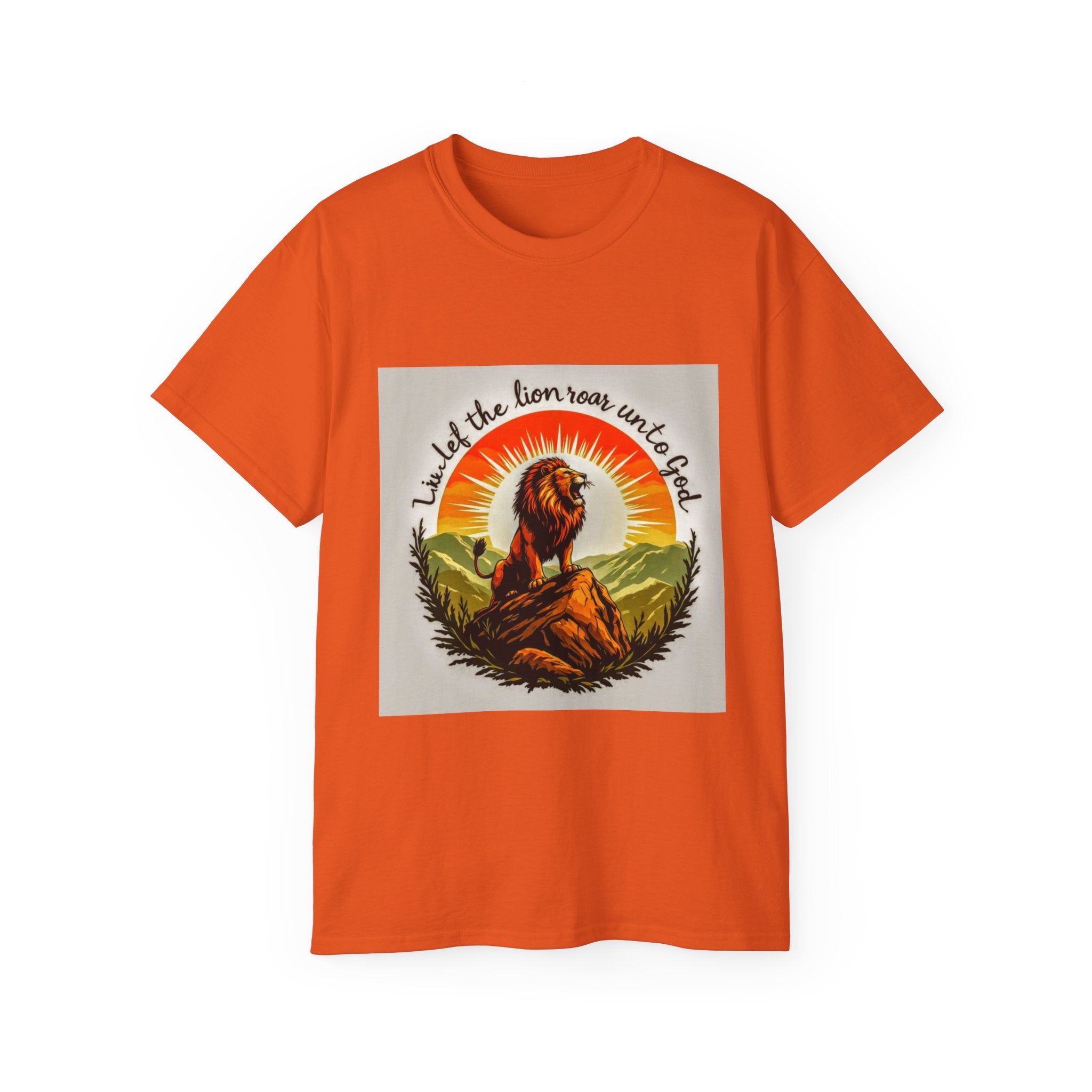Inspired Lion Graphic Tee, Unisex Cotton Shirt, Boho Style, Nature Lover Gift, Spiritual Apparel, Casual Wear