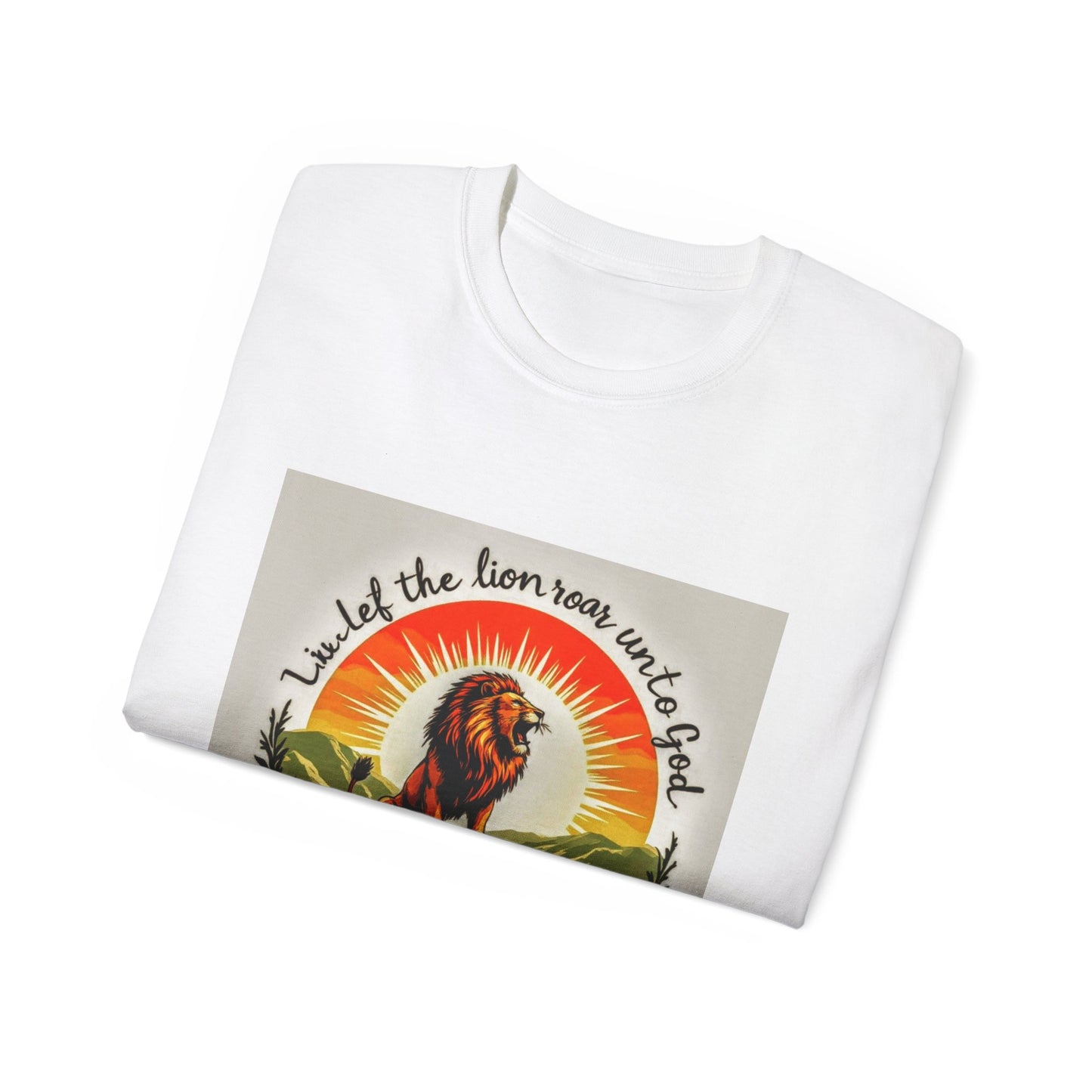 Inspired Lion Graphic Tee, Unisex Cotton Shirt, Boho Style, Nature Lover Gift, Spiritual Apparel, Casual Wear