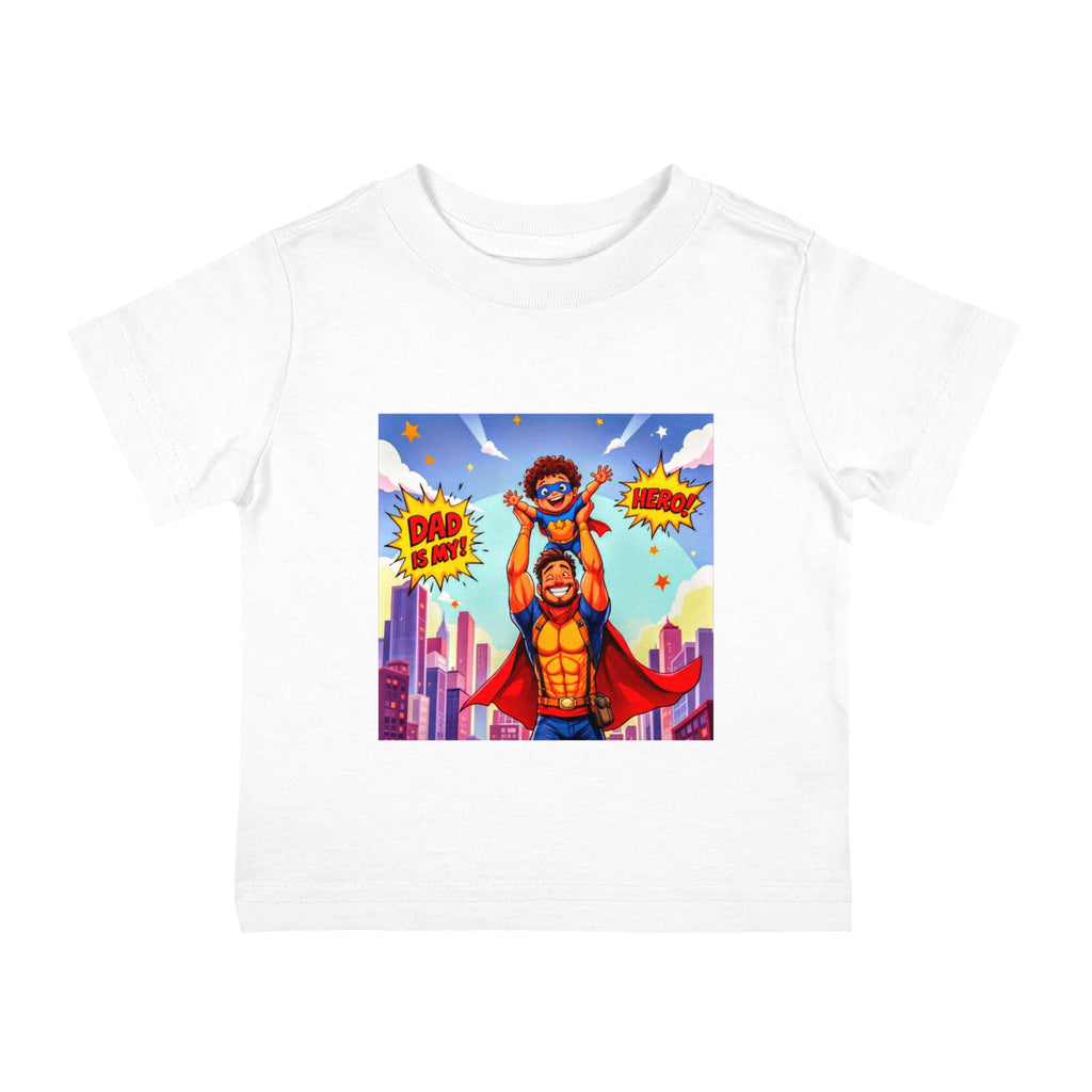Superhero Dad & Baby Tee, Cute Infant Shirt, Father’s Day Gift, Baby Shower Gift, Family Matching Outfits, Toddler Superhero Tee