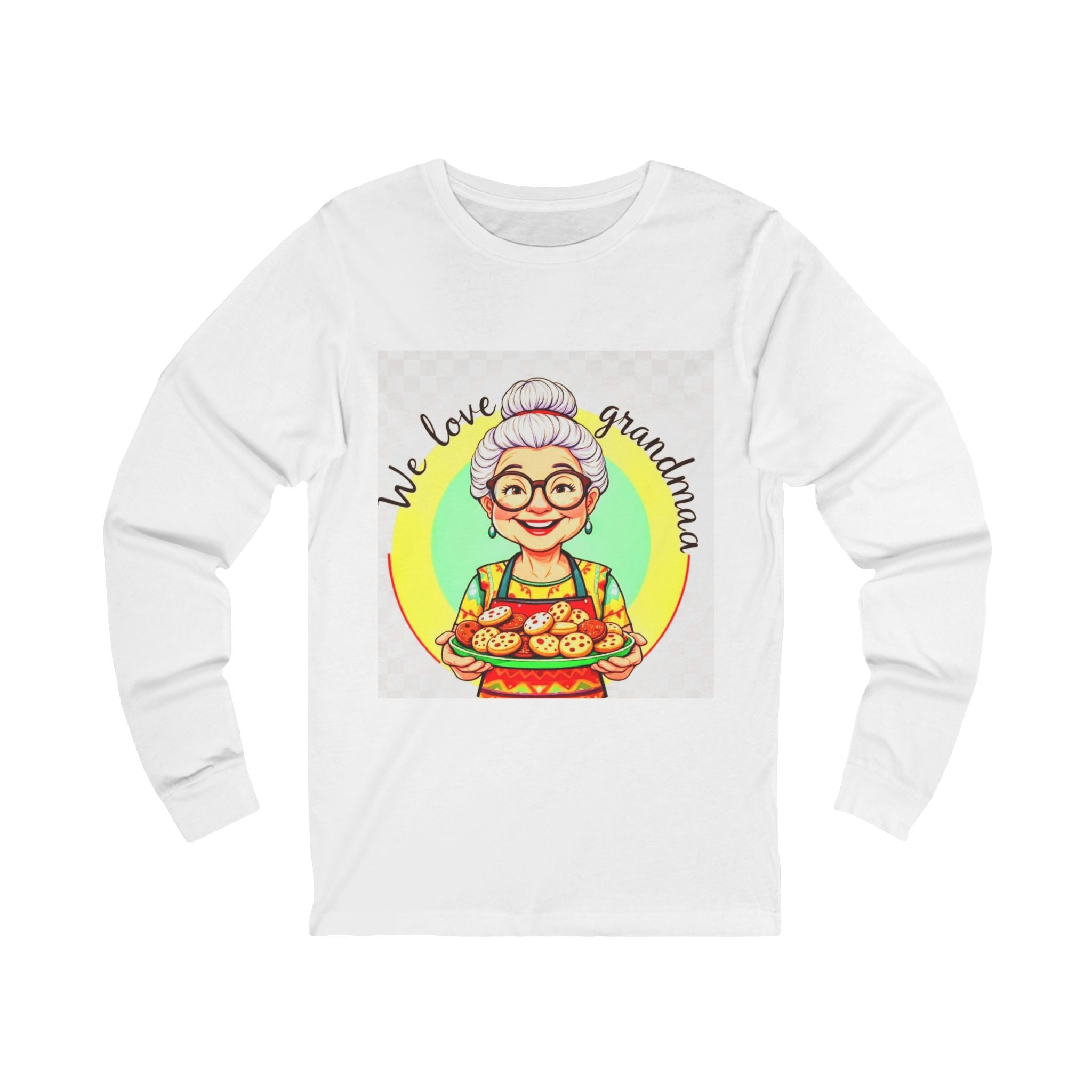Grandma Love Long Sleeve Tee, Unisex T-Shirt, Gift for Grandma, Family Reunion Apparel, Cute Cooking Shirt, Mother's Day Gift