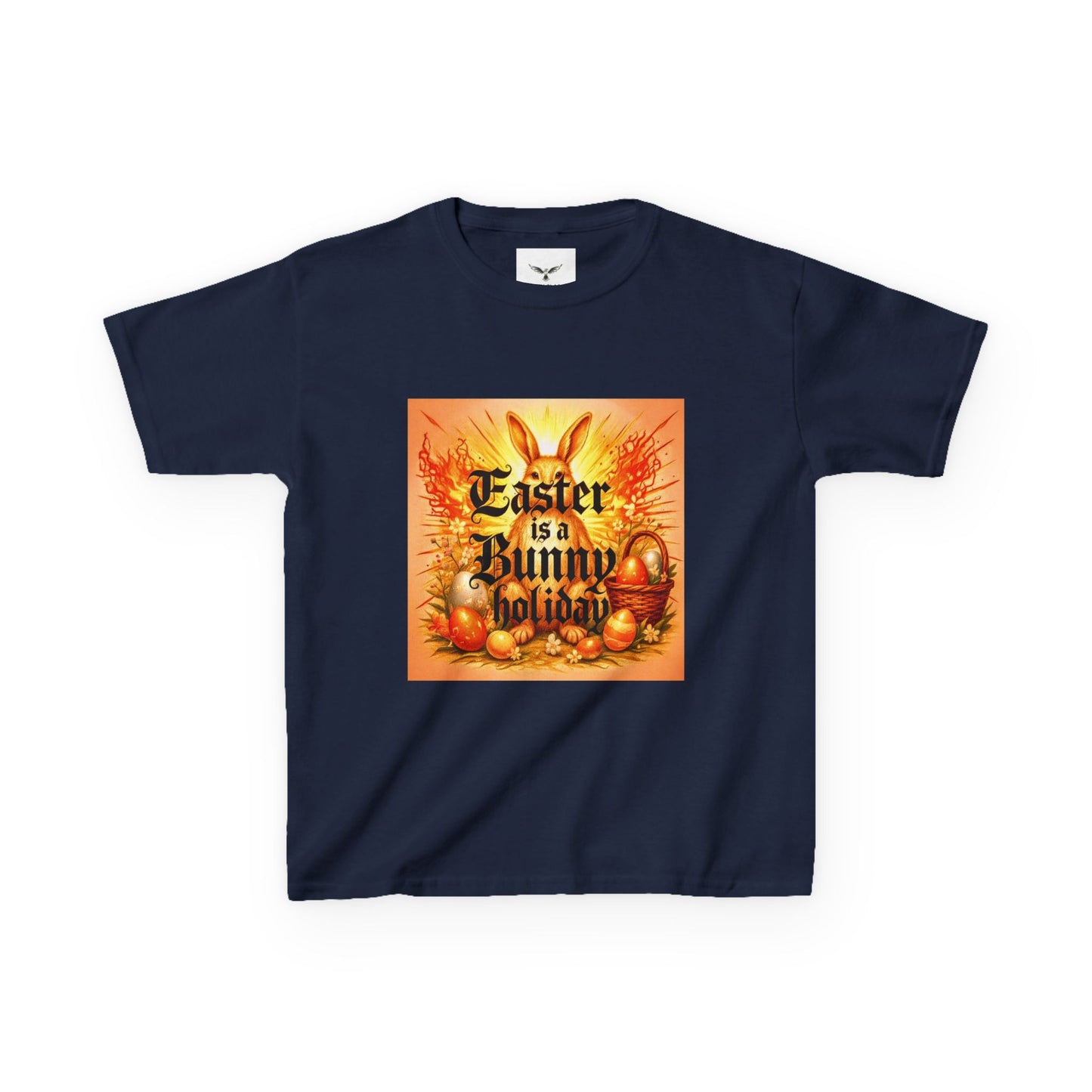 Easter is a Bunny Holiday Kids T-Shirt | Vintage Easter Eggs Bunny Design