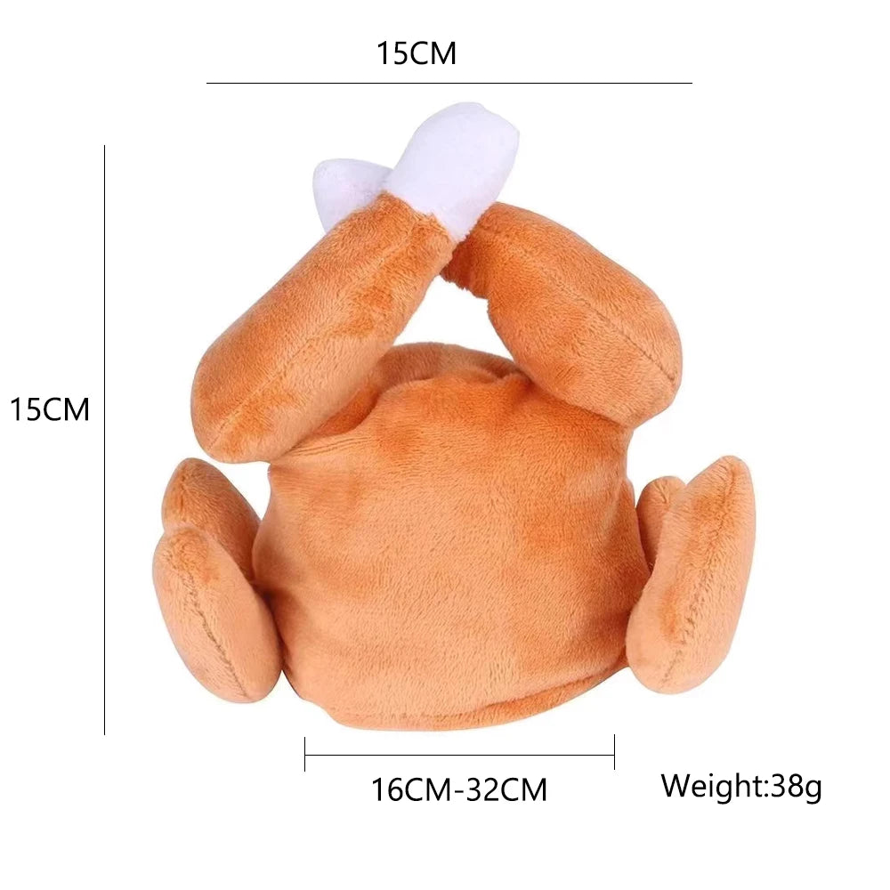 Funny Thanksgiving Turkey Hat For Cat Dog Cartoon Chicken Leg Hat Carnival Turkey Hat Headwear Pet Cosplay