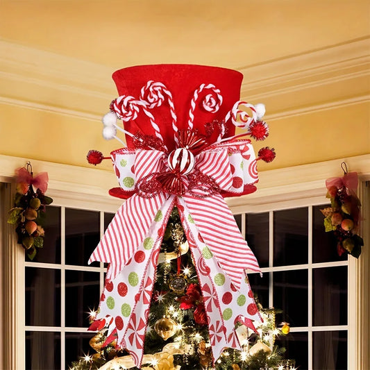 Red Christmas Centerpiece Decoration – Festive Holiday Table Accent