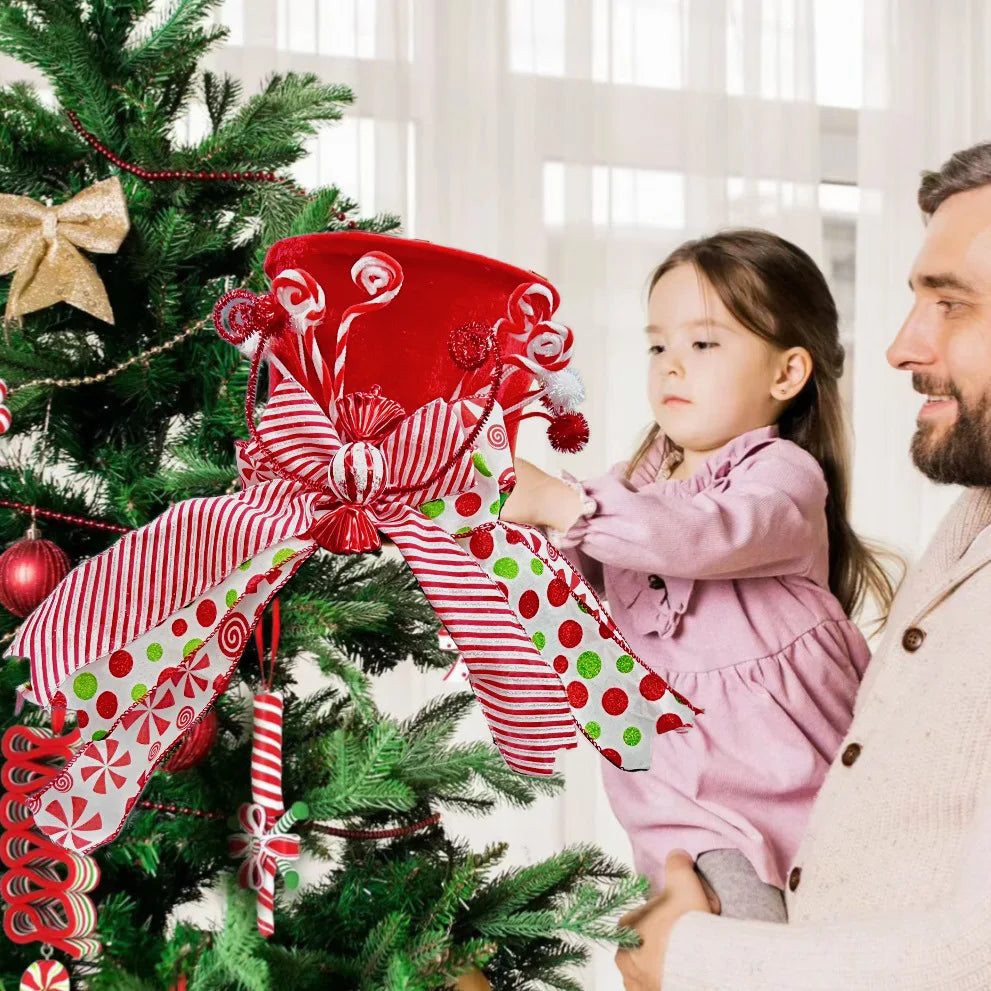 Red Christmas Centerpiece Decoration – Festive Holiday Table Accent