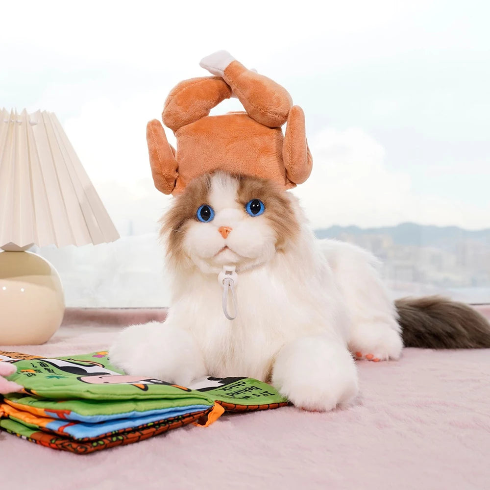 Funny Thanksgiving Turkey Hat For Cat Dog Cartoon Chicken Leg Hat Carnival Turkey Hat Headwear Pet Cosplay