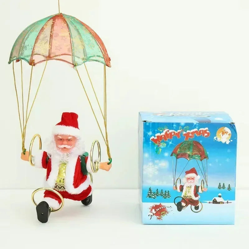 Christmas Decoration Electric Ladder Santa Claus Climbing Beads Santa Claus Children's Gift Mall Christmas Tree Decoration