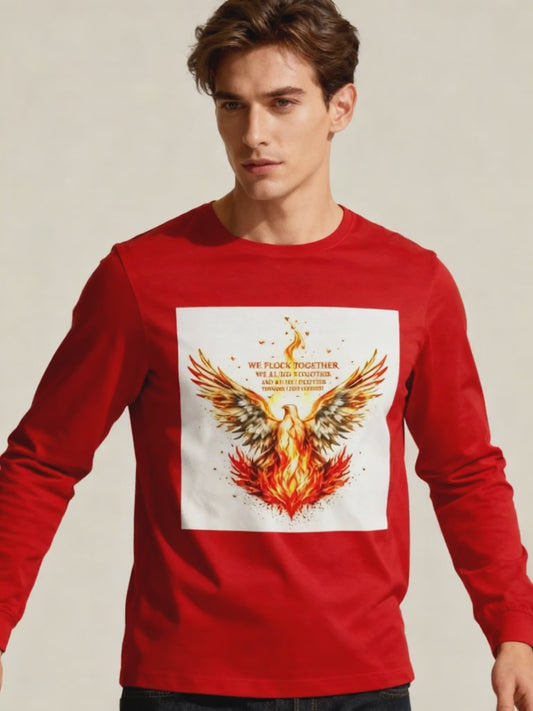 Long Sleeve Tee - Connect Through Jesus Christ Statement Shirt