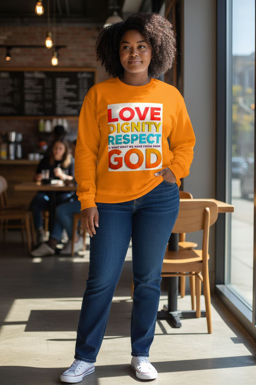 Colorful Inspirational Crewneck Sweatshirt, Motivational Gift, Unisex Crew Neck Top, Cozy Apparel, Spiritual Wear, Everyday Comfort