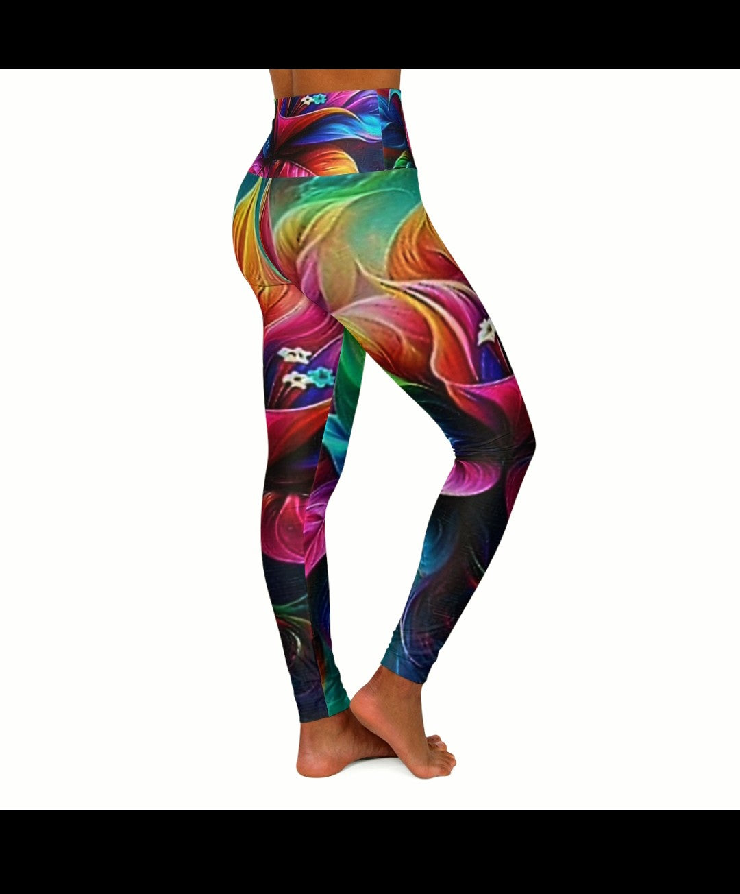 High Waisted Yoga Leggings (AOP)