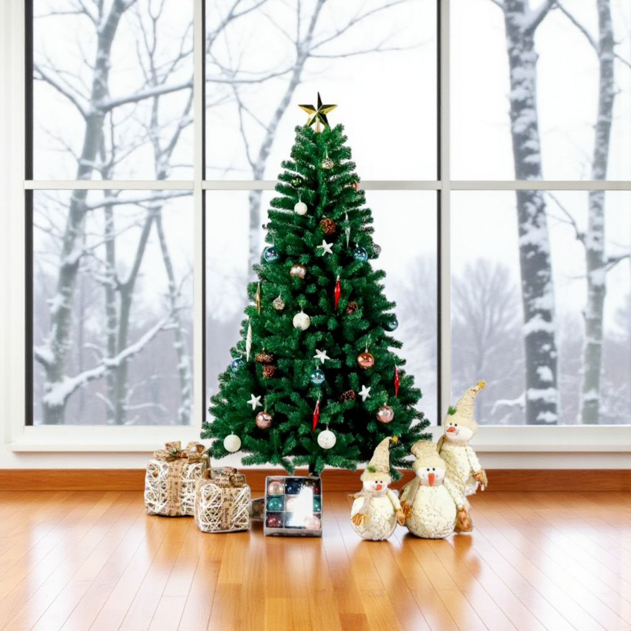 180cm Artificial Christmas Tree Cedar Tree Fir Pine PVC Christmas Trees Home Christmas Decorations New Year Noel Navidad Gift