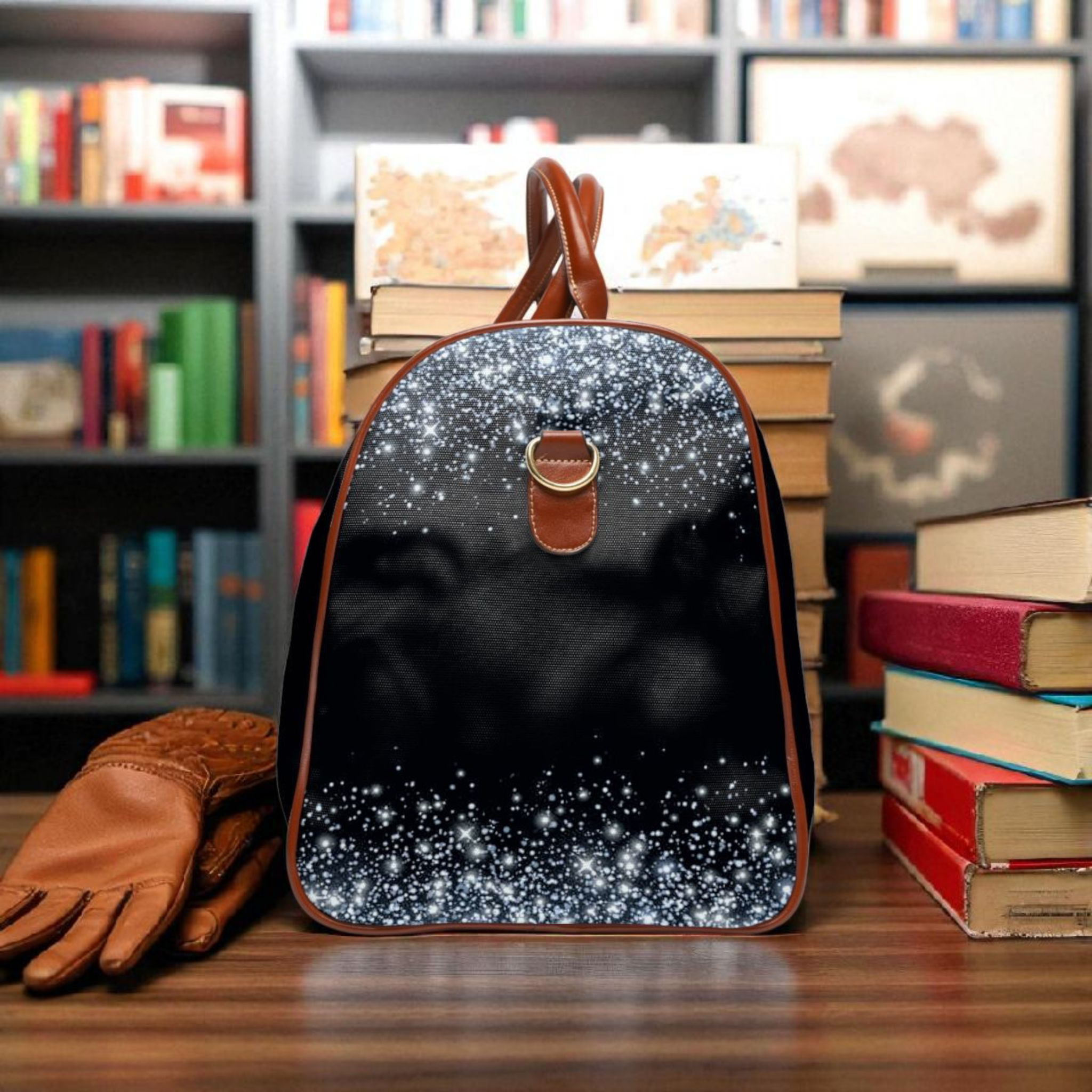 Galactic Waterproof Travel Bag, Adventure Travel, Personalized Luggage, Weekend Getaway, Stylish Gym Bag, Holiday Gift
